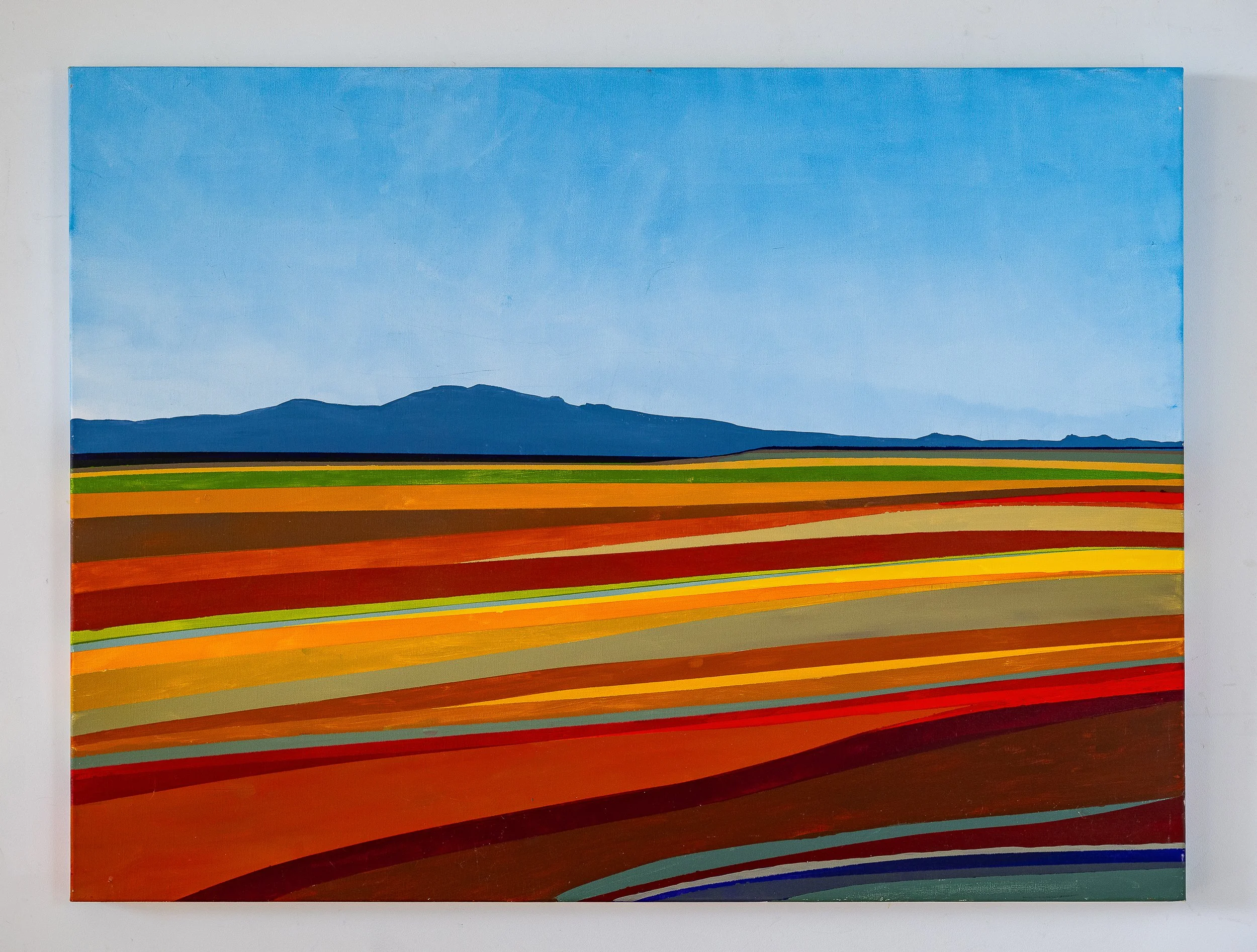 Work 113:  From the Train.  2018.   91 x 123 cms.