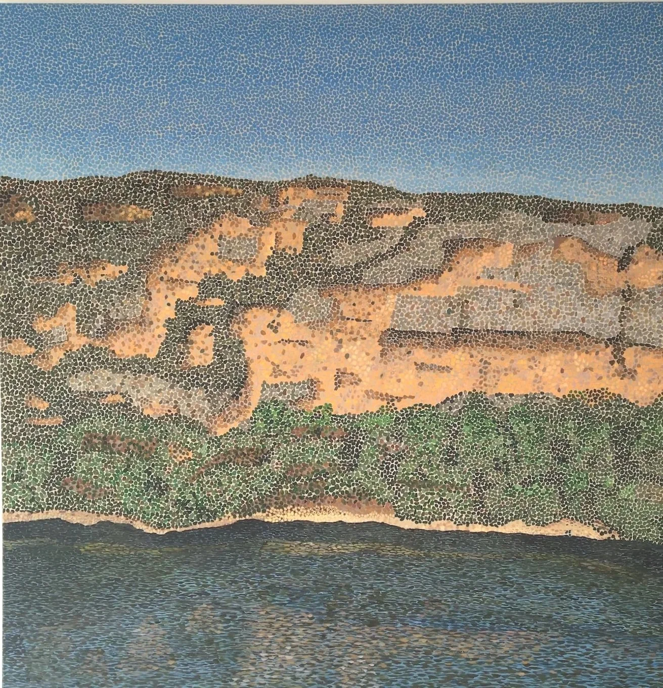 Work 25. Hawkesbury River. 2016. 100 x 120 cms 