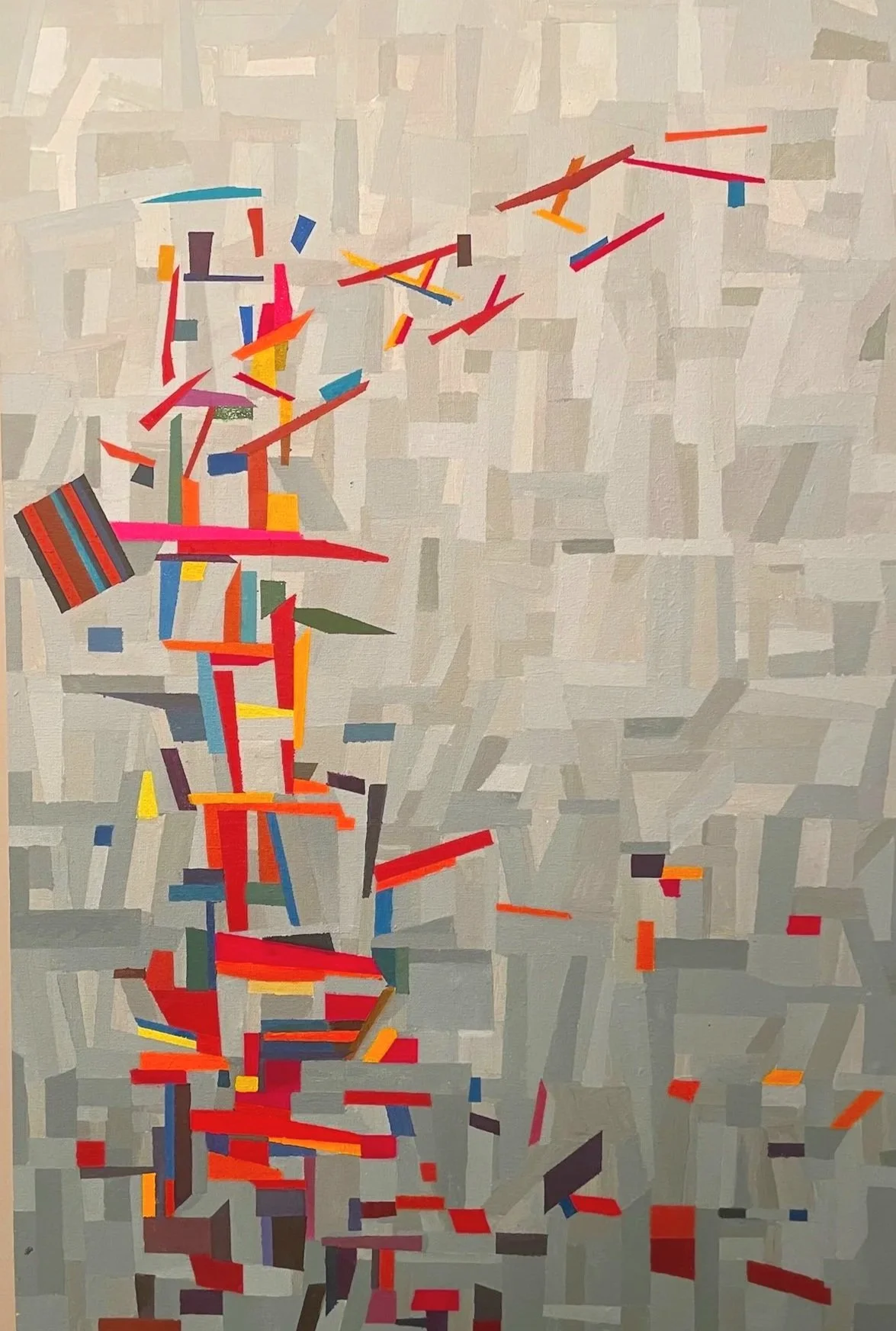 Work 218.  Tower Crane.  2023.  76 x 51 cms. 