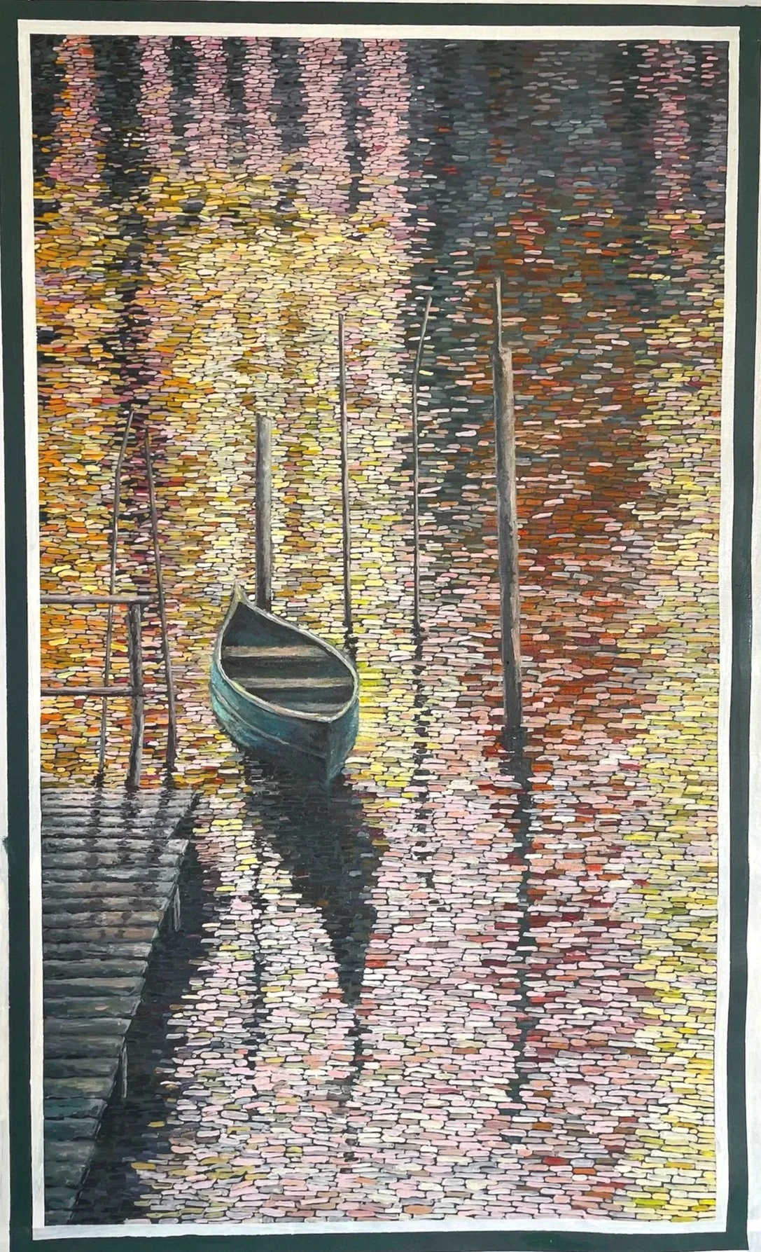 Work 220.  Gondola.  2023. 91 x 54 cms 