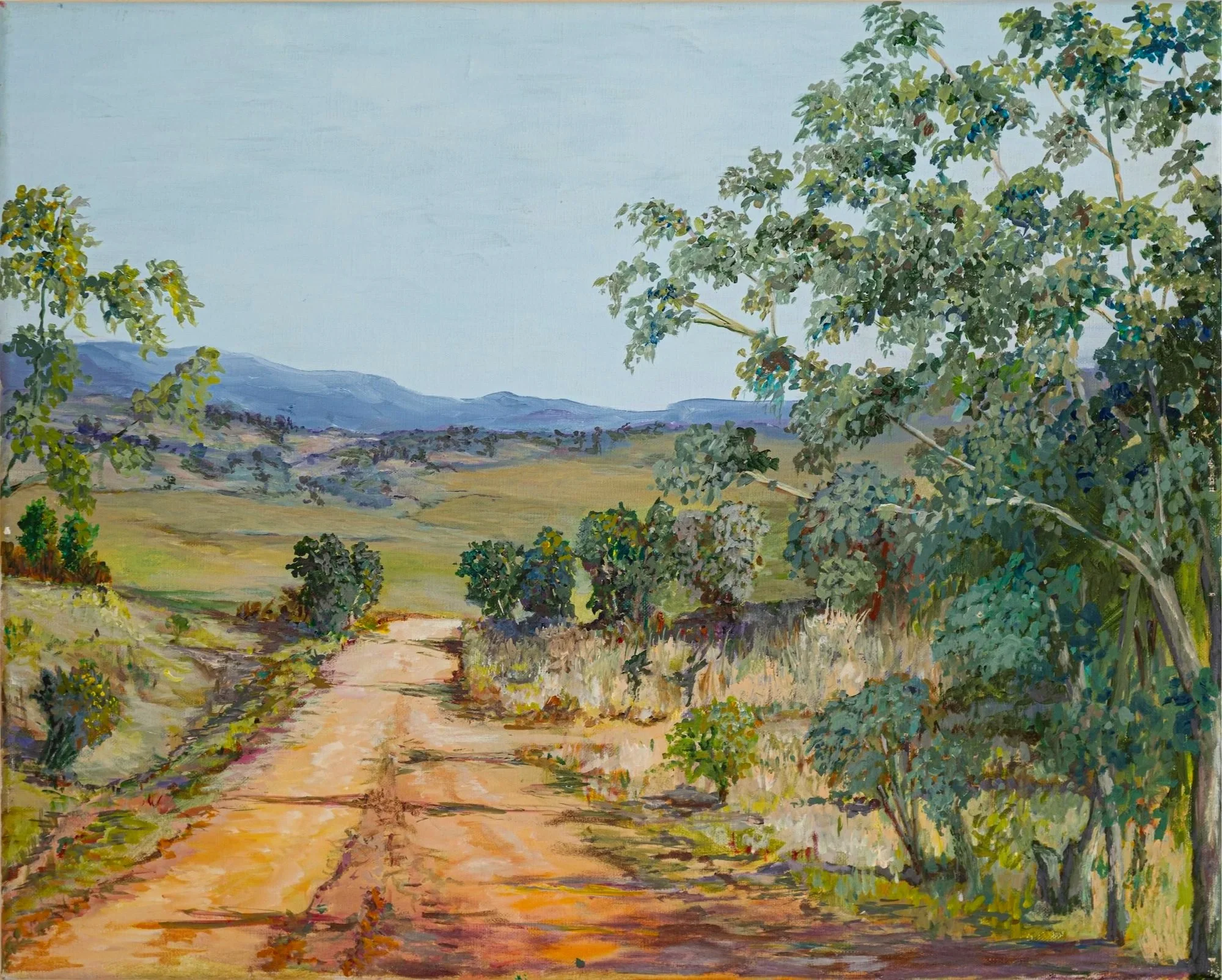 Work 155. Country Dirt Road.  2020. 41 x 51 cms 