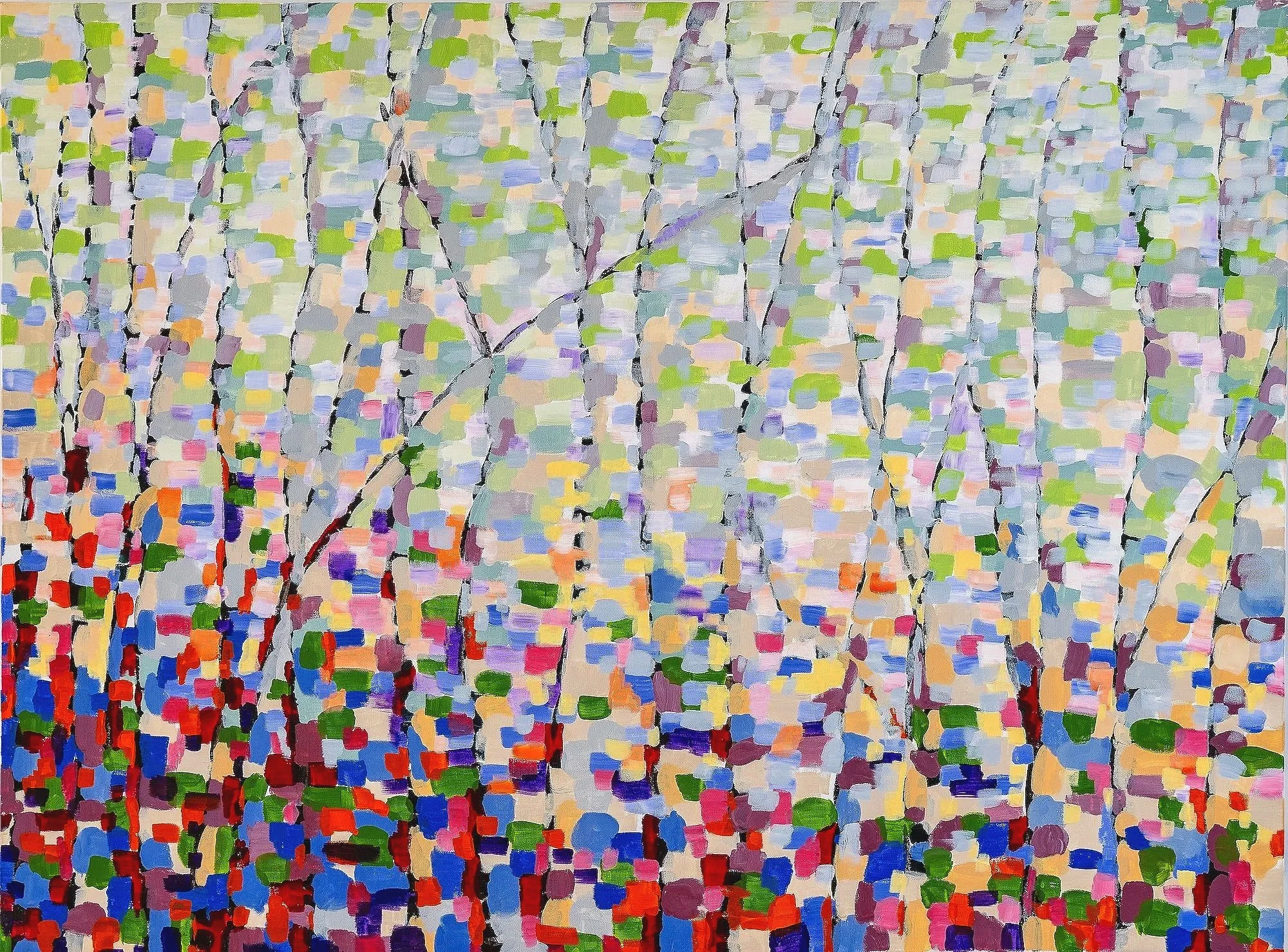 Work 94.  Abstract Woods.  2018.  91 x 123 cms 