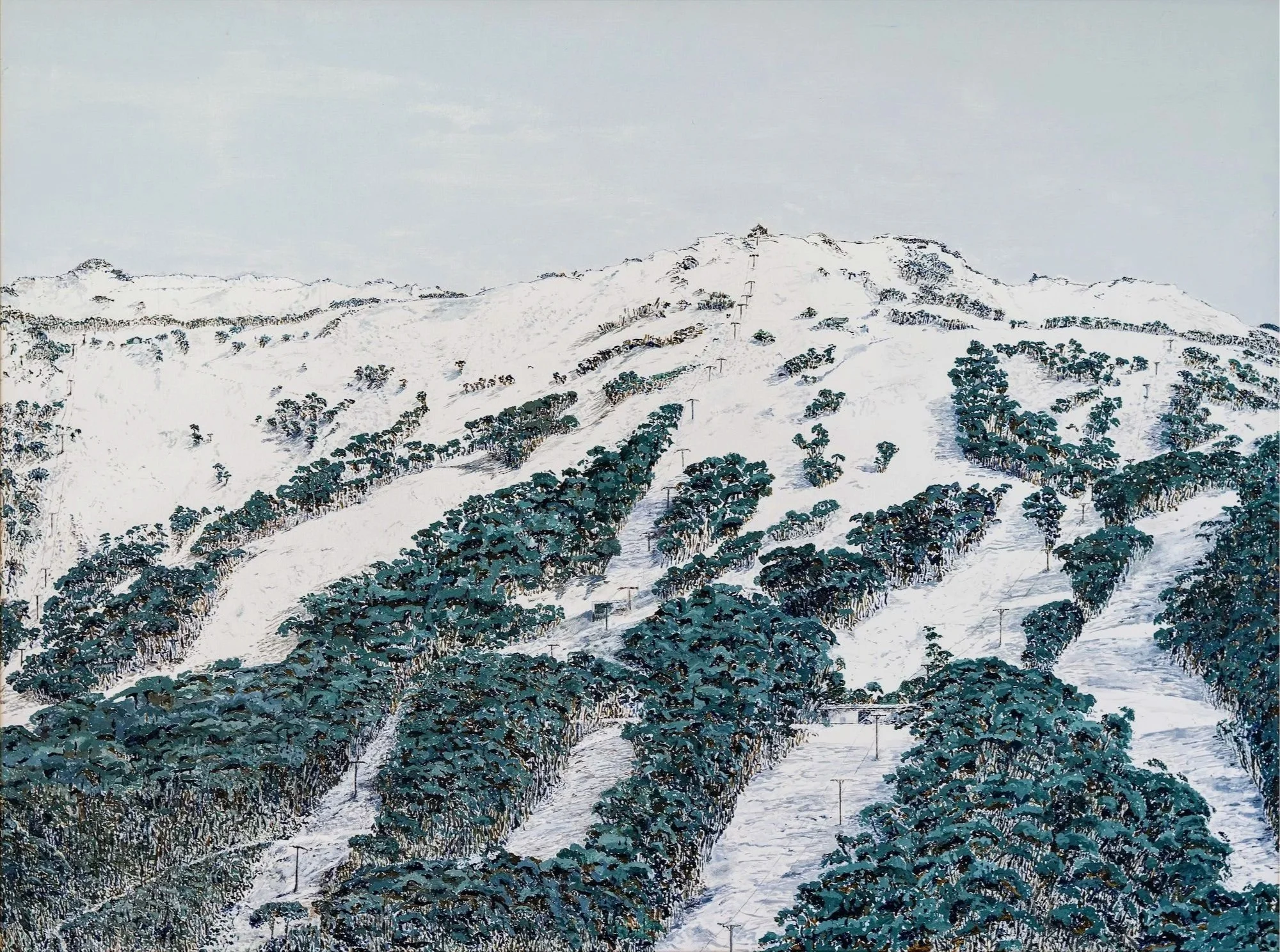 Work 87. Thredbo 1.  2018.  90 x 120 cms