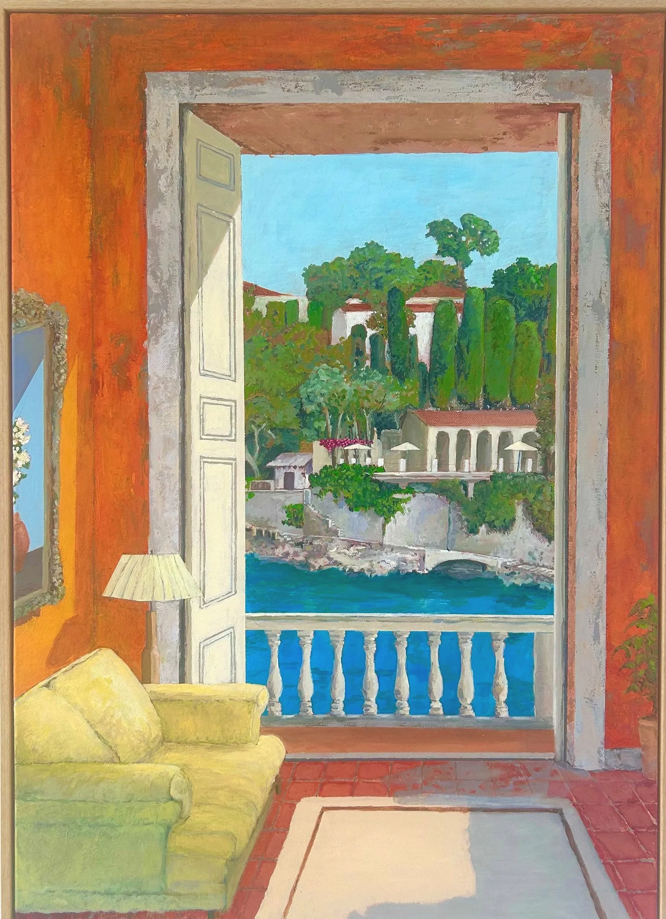 Work 268. Mediterranean Bay. 2025. 71 x 51 cms 
