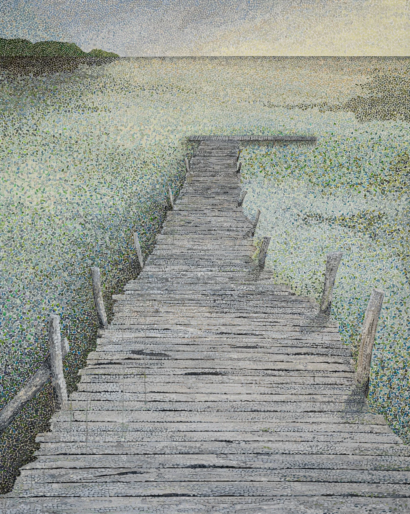 Work 47:  The Fishing Dock
2017   
acrylic on canvas
153 x 120 cms