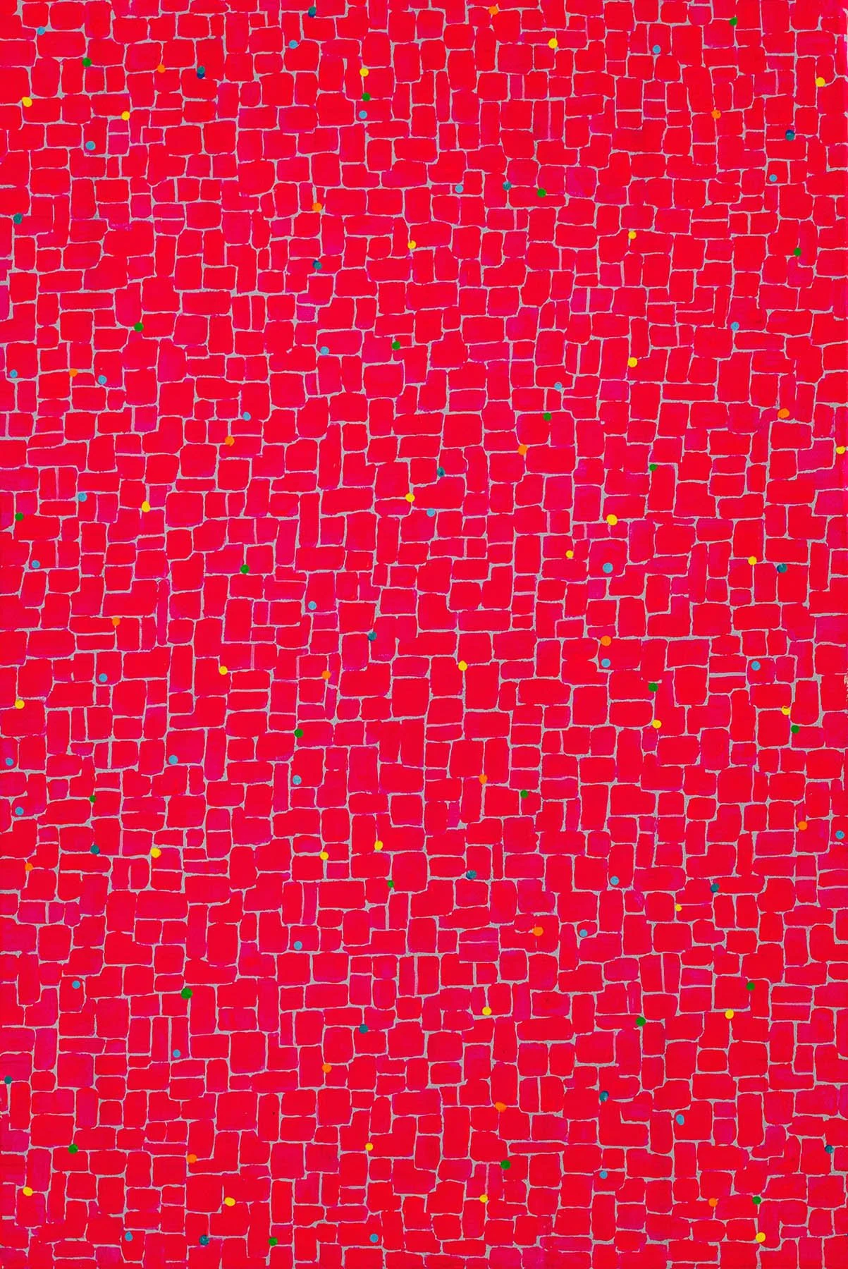 Work 231:  Pink/Red 2
2024
acrylic on canvas
60 x 45 cms