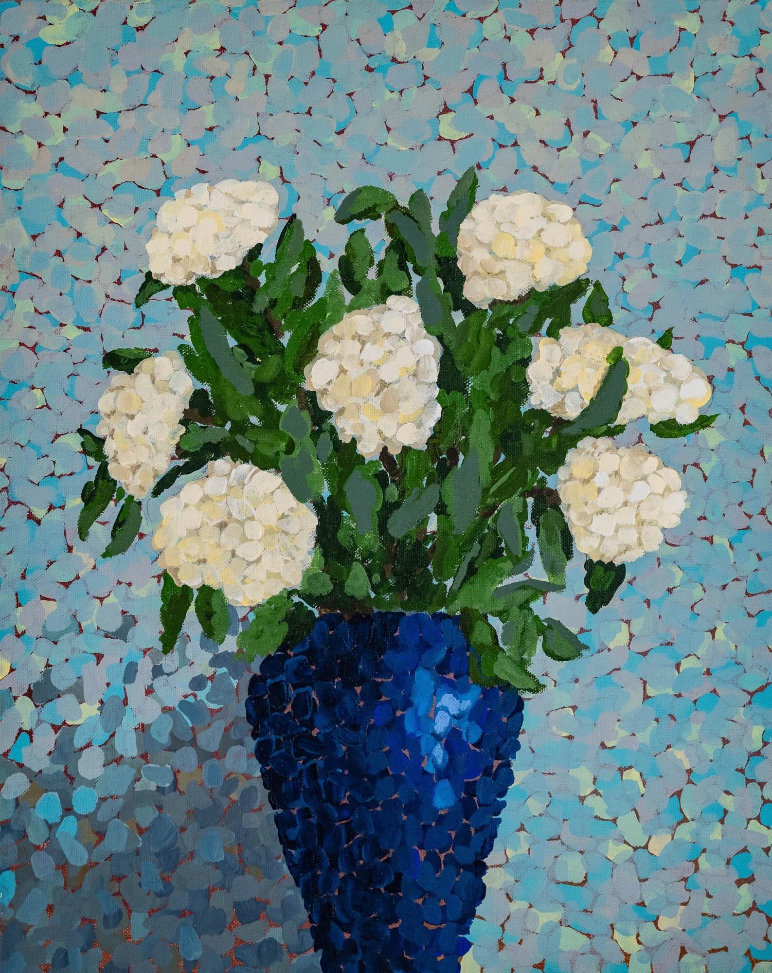 Work 74:  Gardenia 1  
2018
acrylic on canvas
51 x 40 cms