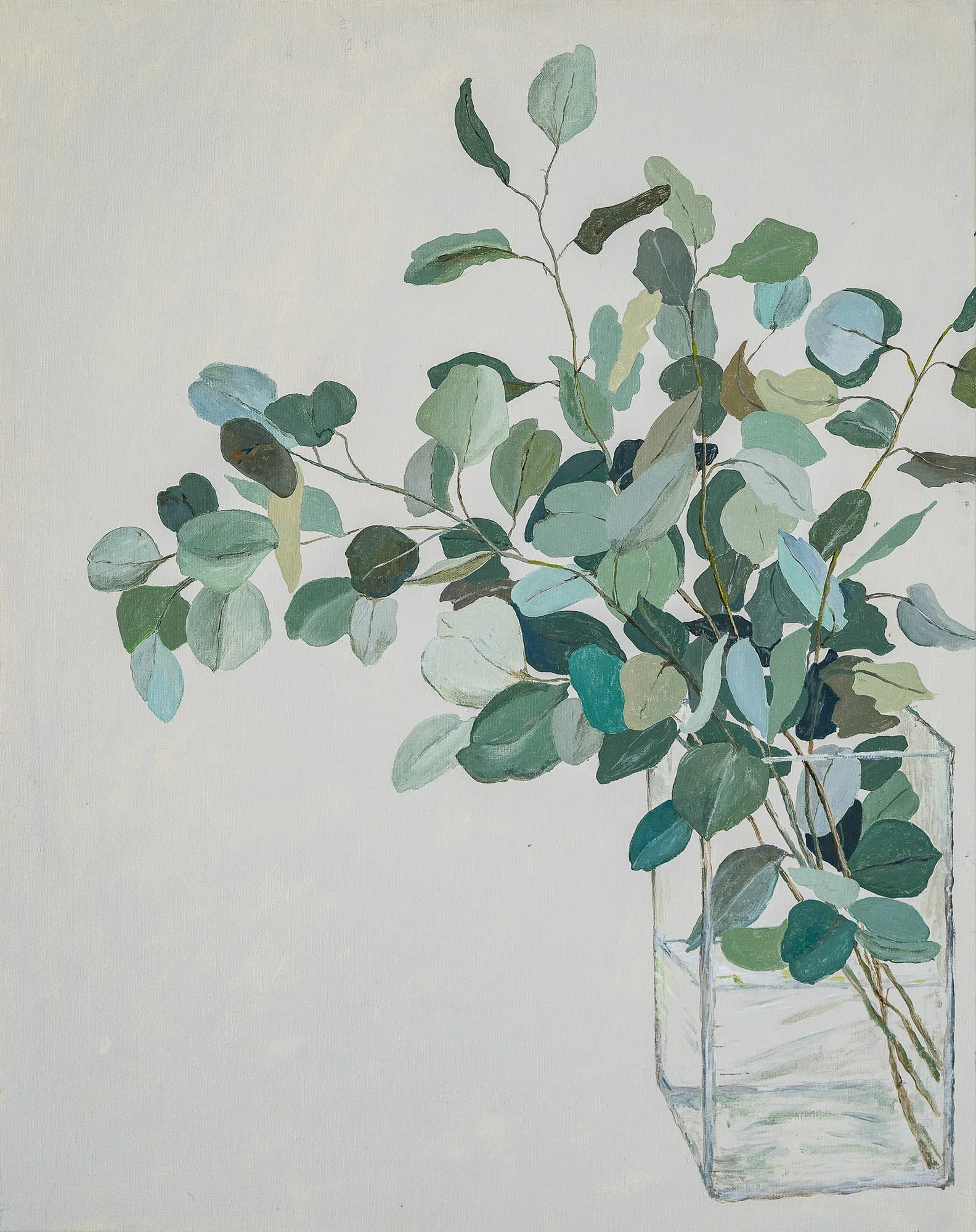 Work 121:  Silver Dollars
2019   
acrylic on canvas
76 x 61 cms