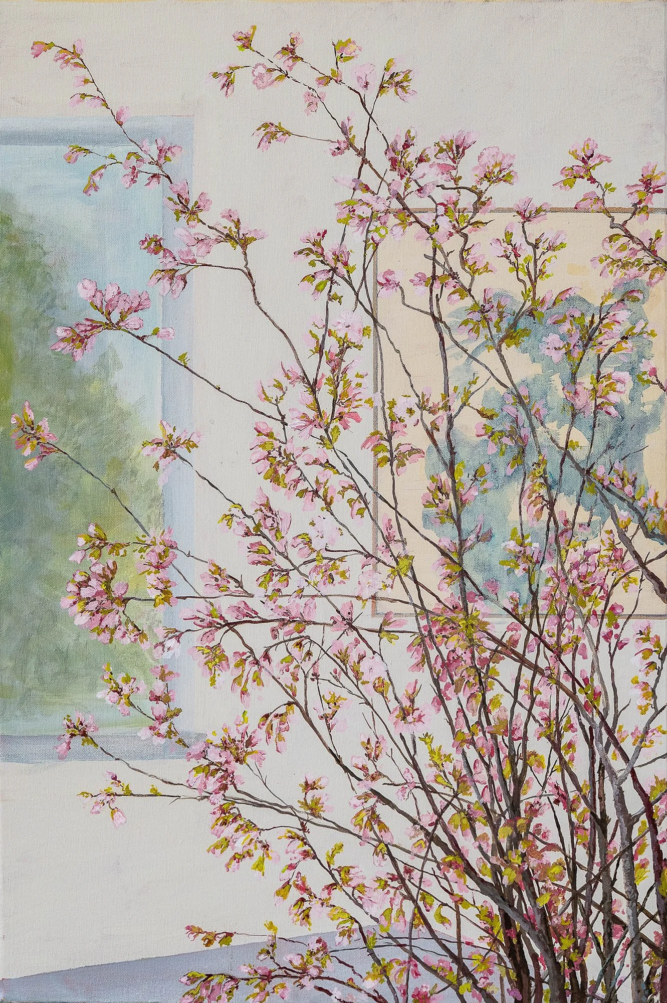 Work 194:  Pink Blossomss
2021
acrylic on canvas
76 x 51 cms