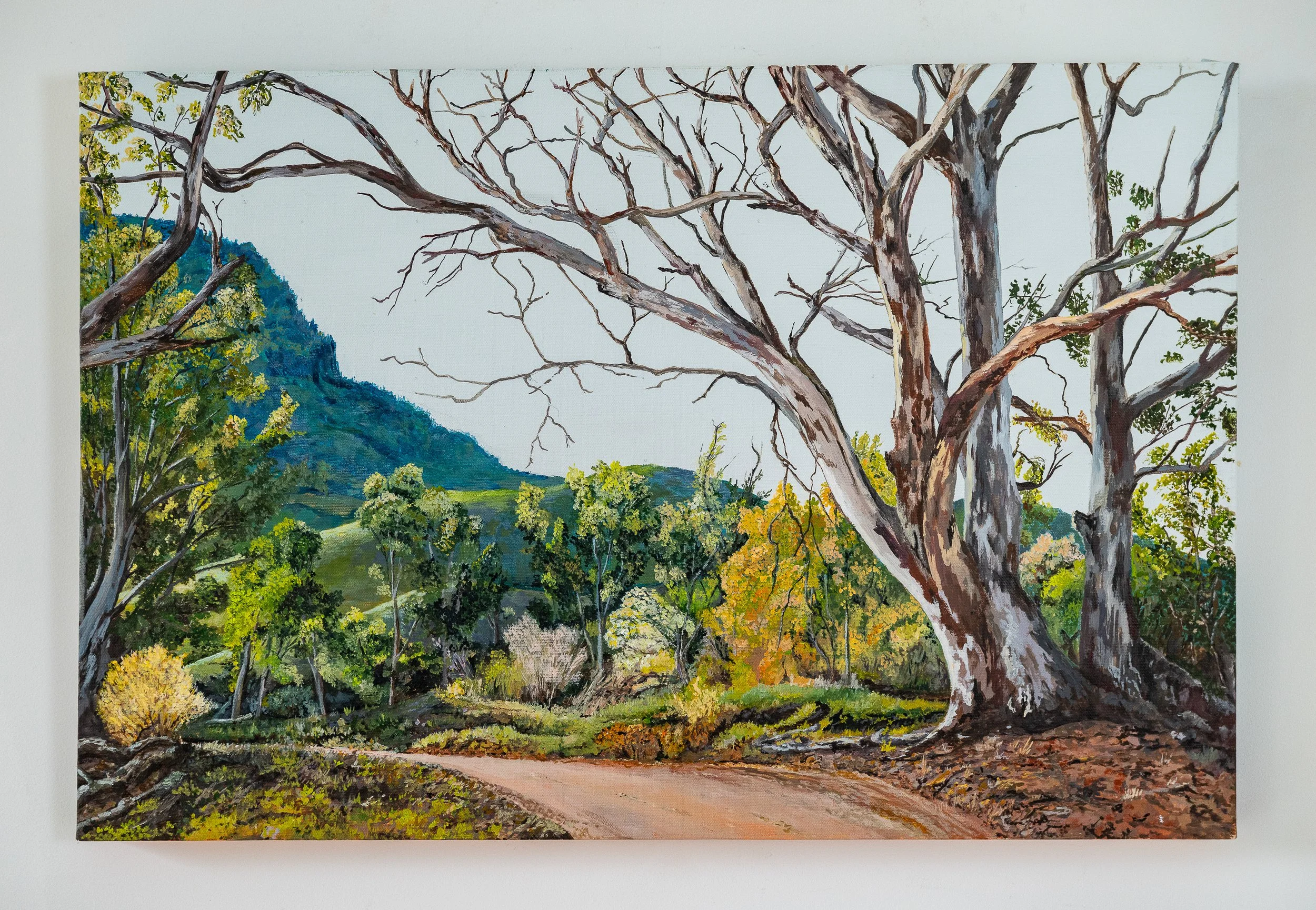 Work 189:  The Bend.  2021.   51 x 78 cms.