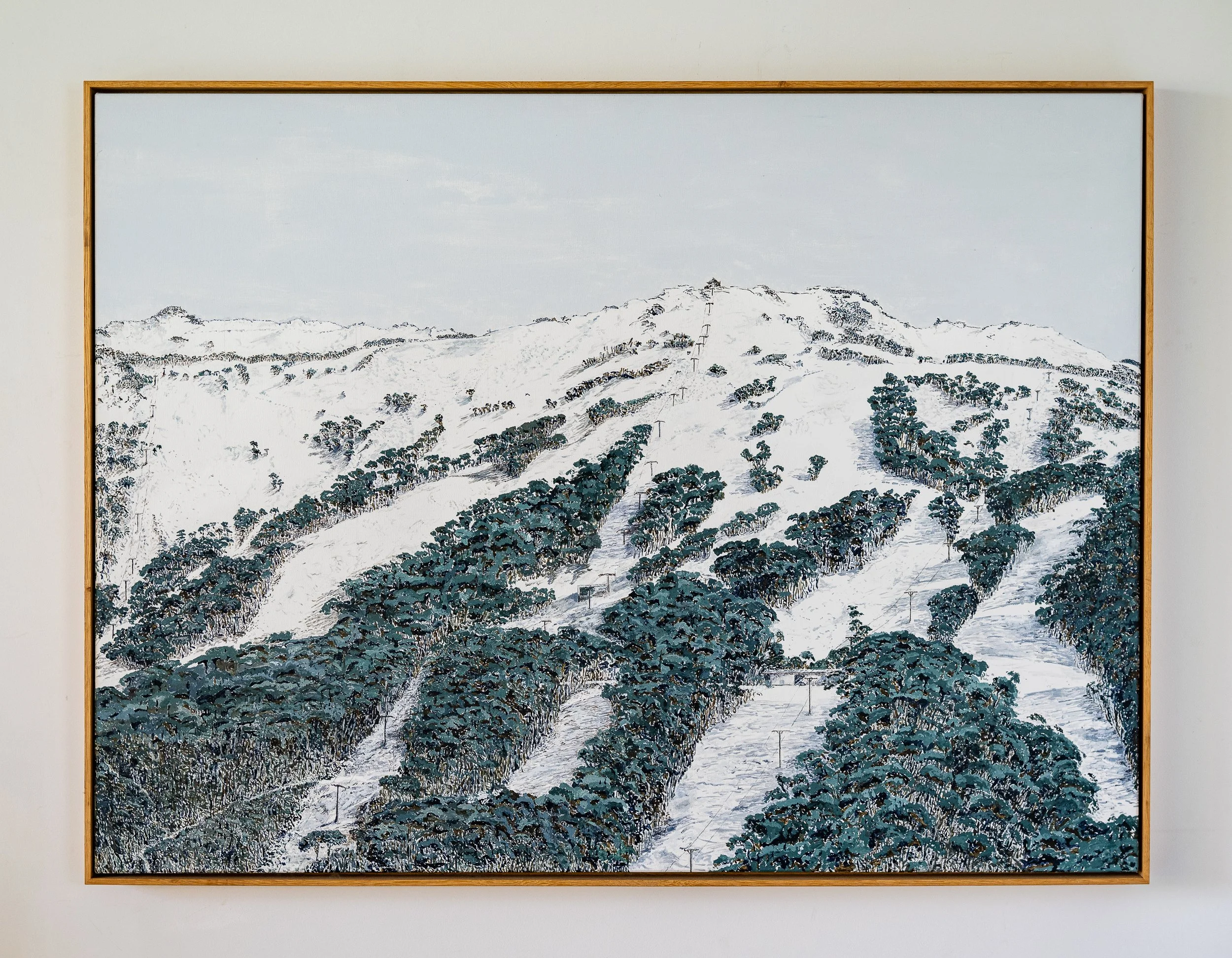 Work 104:  Thredbo 3.  2018.   92 x 122 cms.