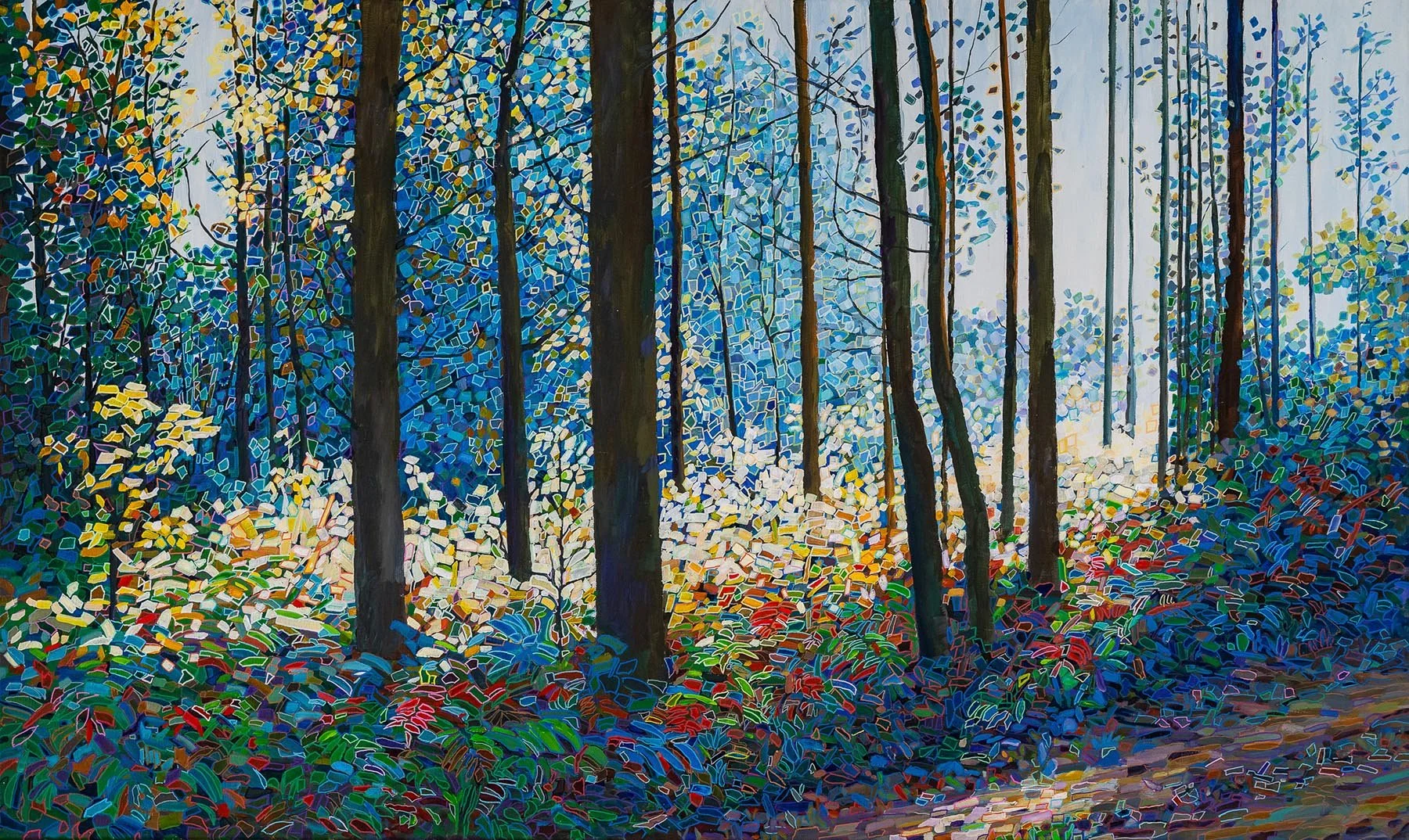 Work 244:  Blue Meadow
2024
acrylic on canvas
91 x 152 cms