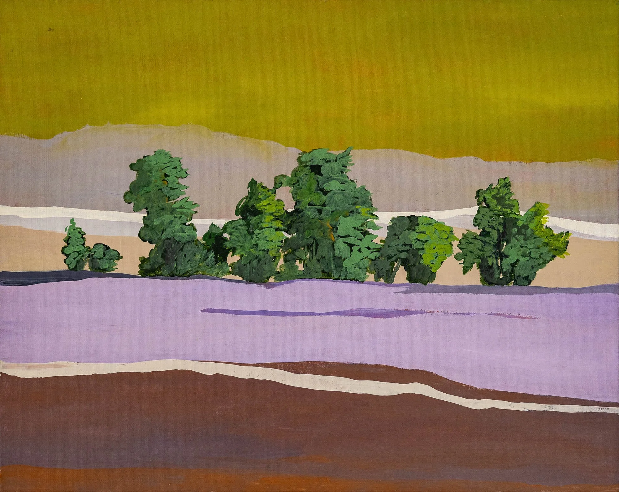 Work 137:  Purple Field
2019
acrylic on canvas
40 x 51 cms