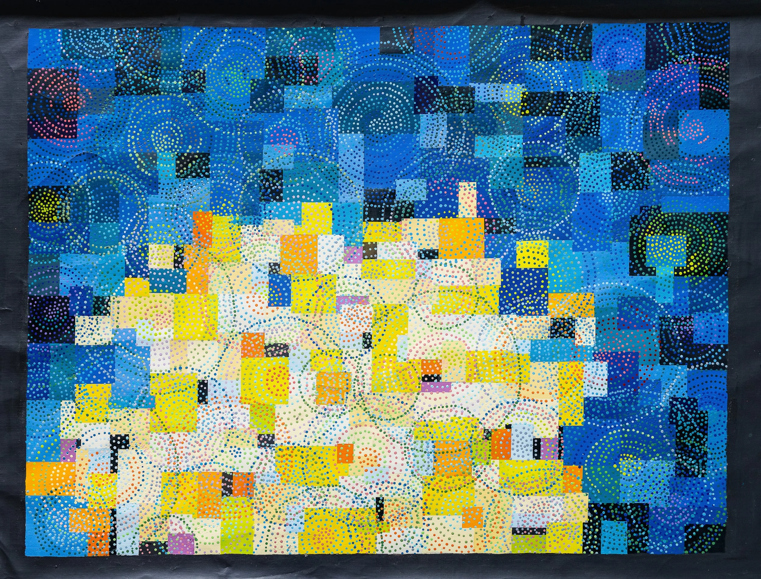 Work 203:  The Quilt. 2022.   175 x 210 cms.