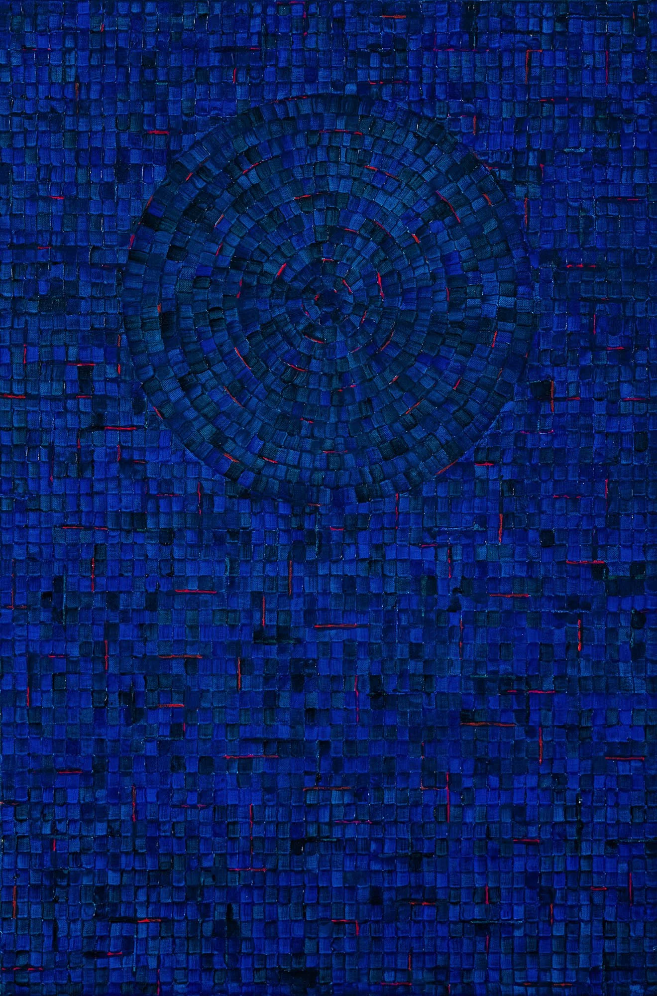 Work 215:  Korean Blue
2023
acrylic on canvas
91 x 61 cms