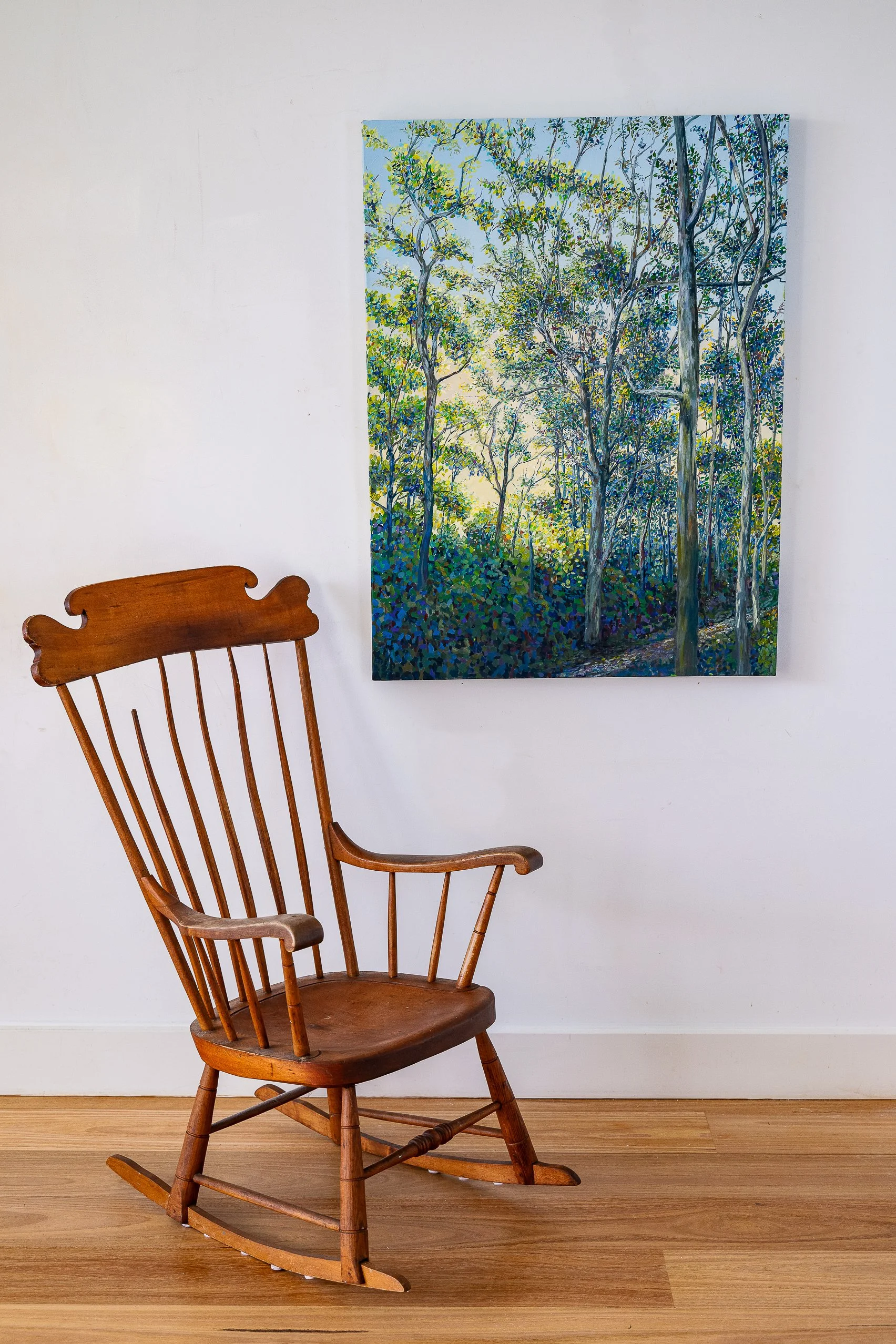 Work 243:  Bush Track.  2024.   101 x 76 cms.