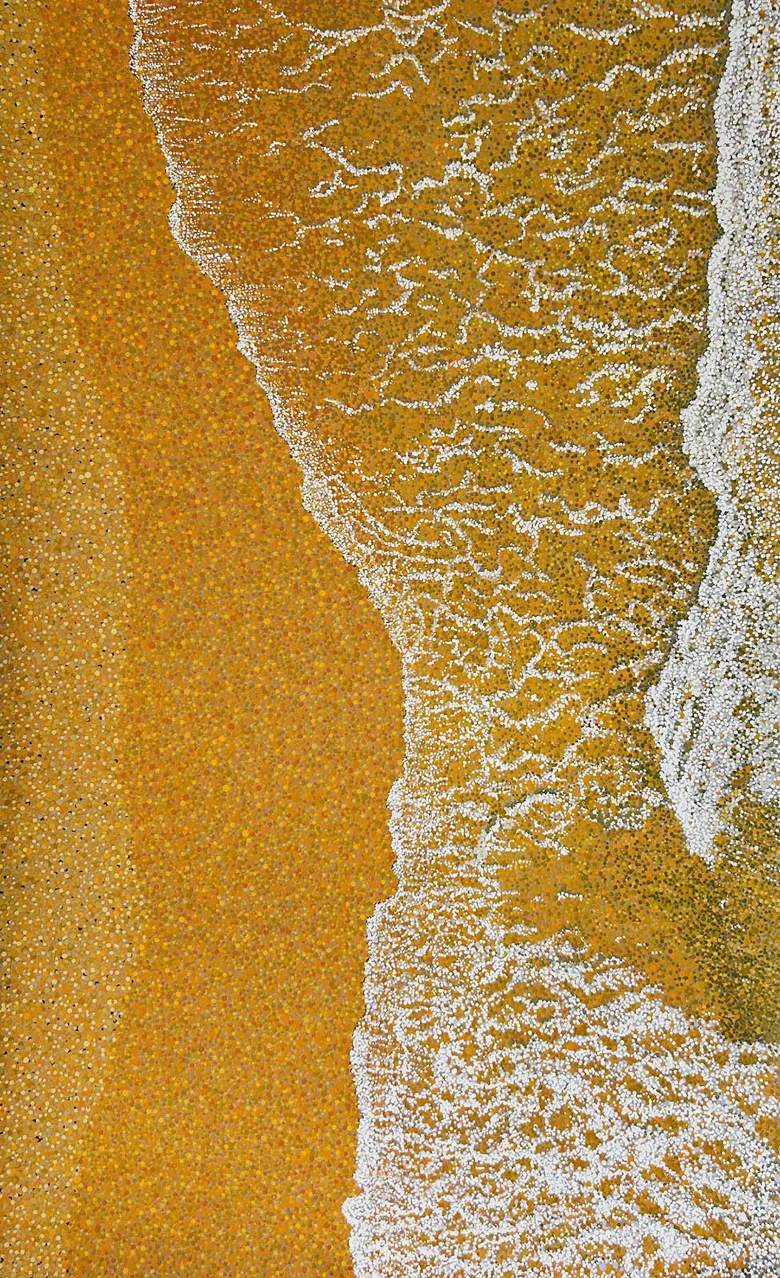 Work 278:  Sandy Beach
2025 
acrylic on canvas  
90 x 145 cms