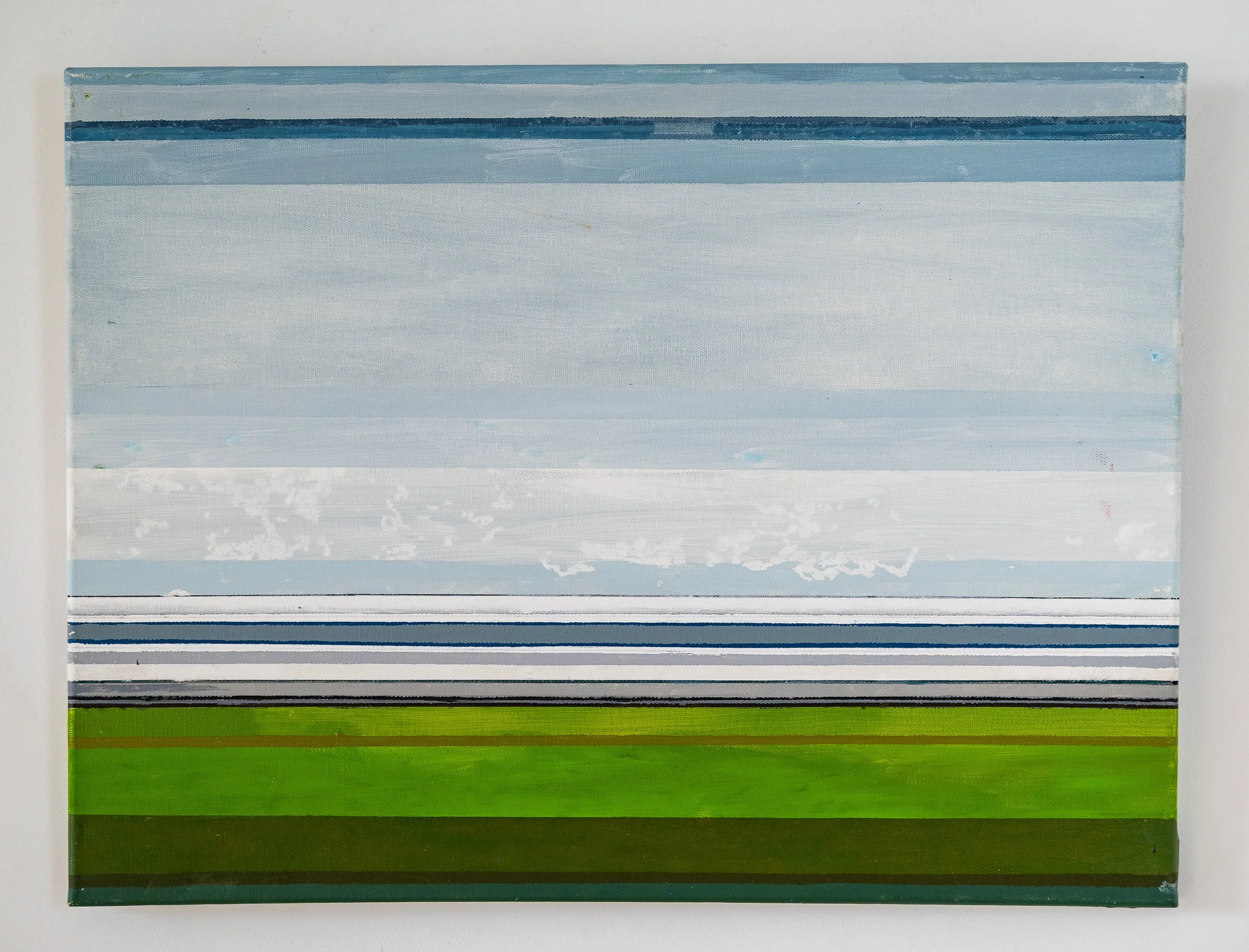 Work 83:  Speeding Train.  2018.   45 x 61 cms.