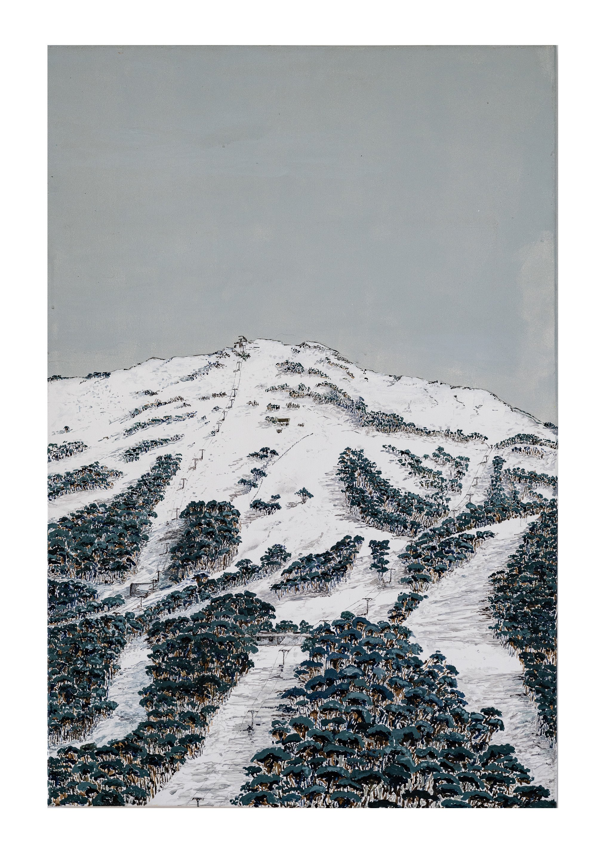 Work 88:  Thredbo 2.  2018.   90 x 60 cms.