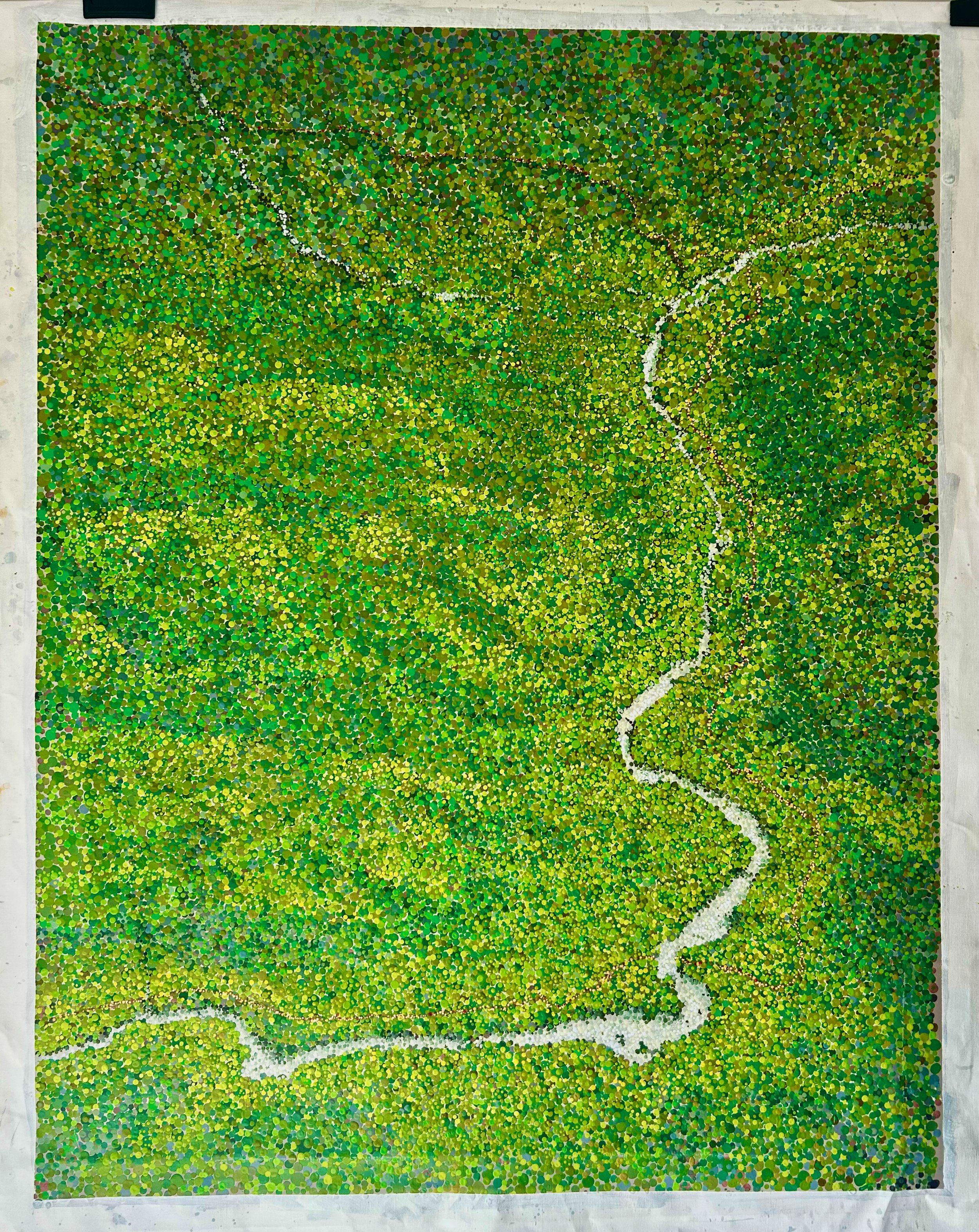Work 285:  Alpine Creek.  2026.   130 x 100 cms.
