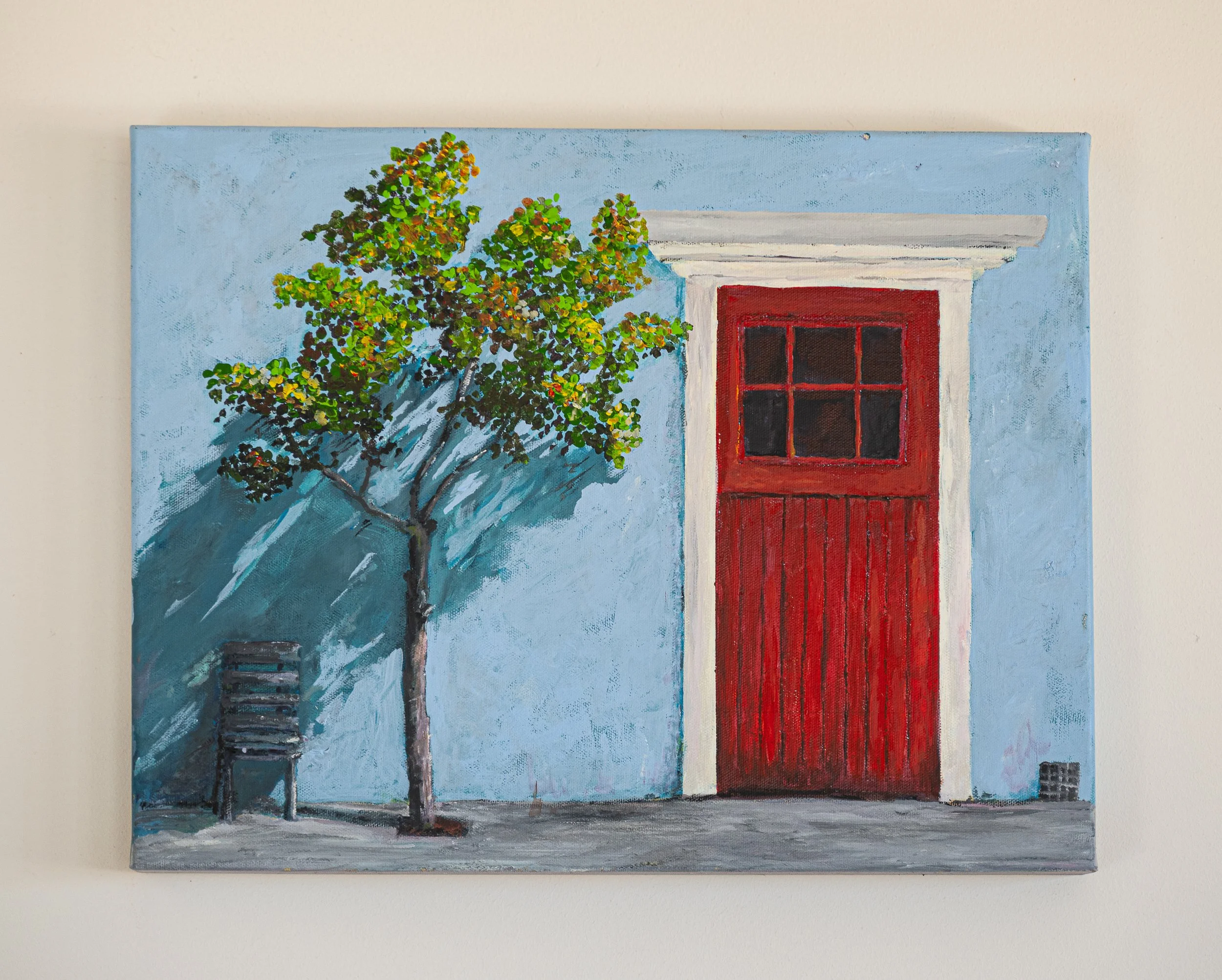Work 224:  Red Door
2024
40 x 50 cms