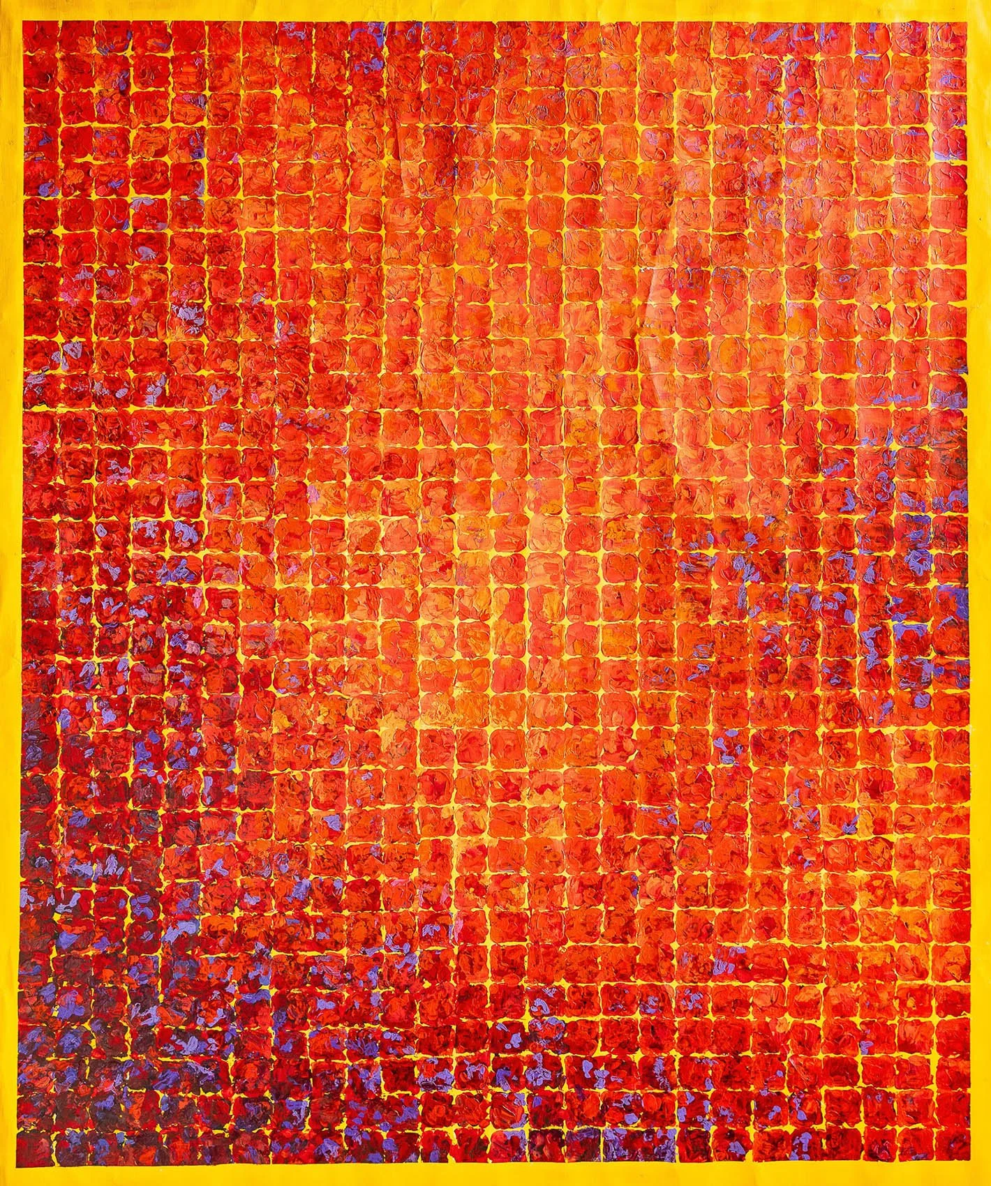 Work 212:  Squares in Red
2023
acrylic on canvas
171 x 137 cms