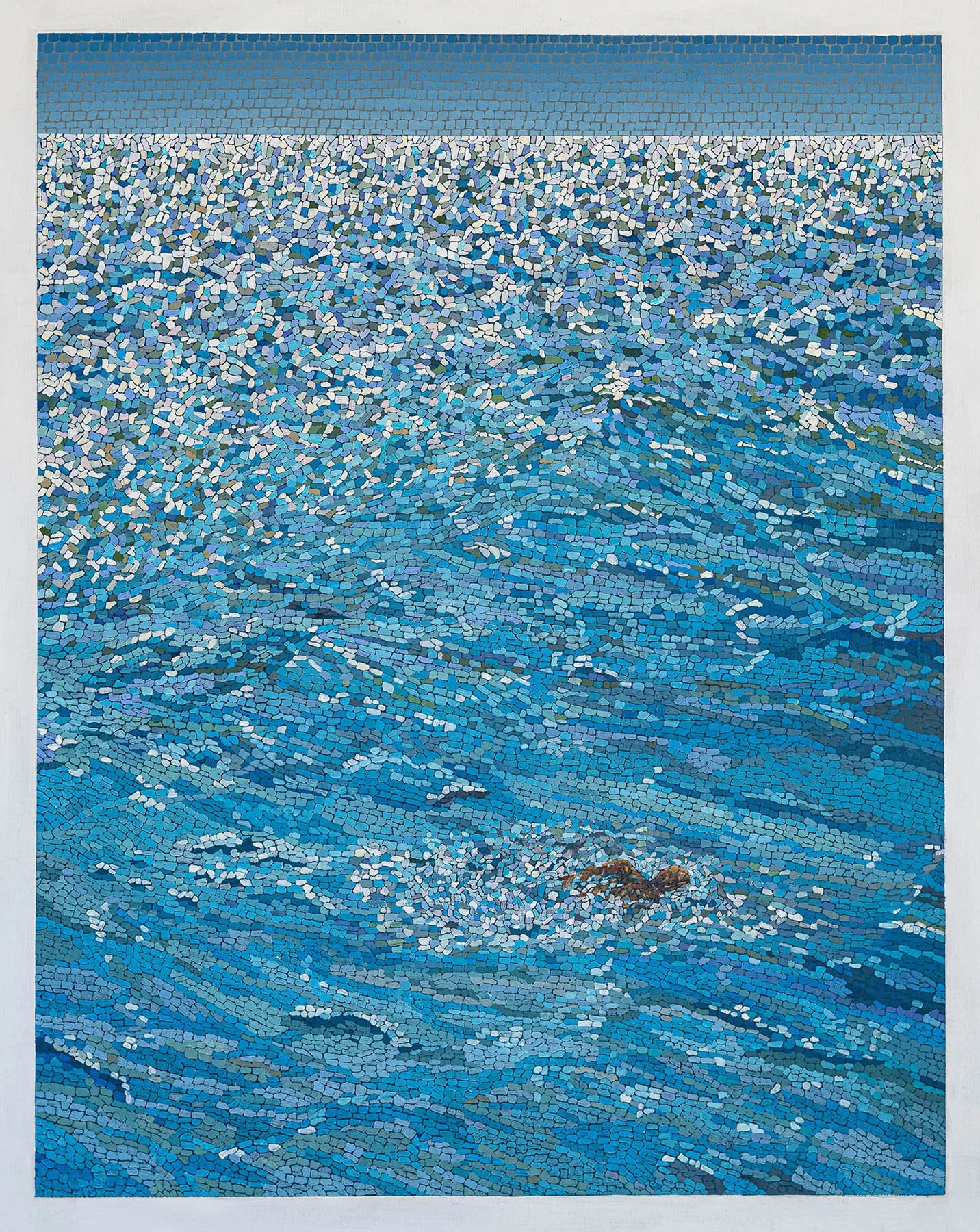 Work 115:  Moonlight Swimmer
2018
acrylic on canvas
176 x 61 cms
