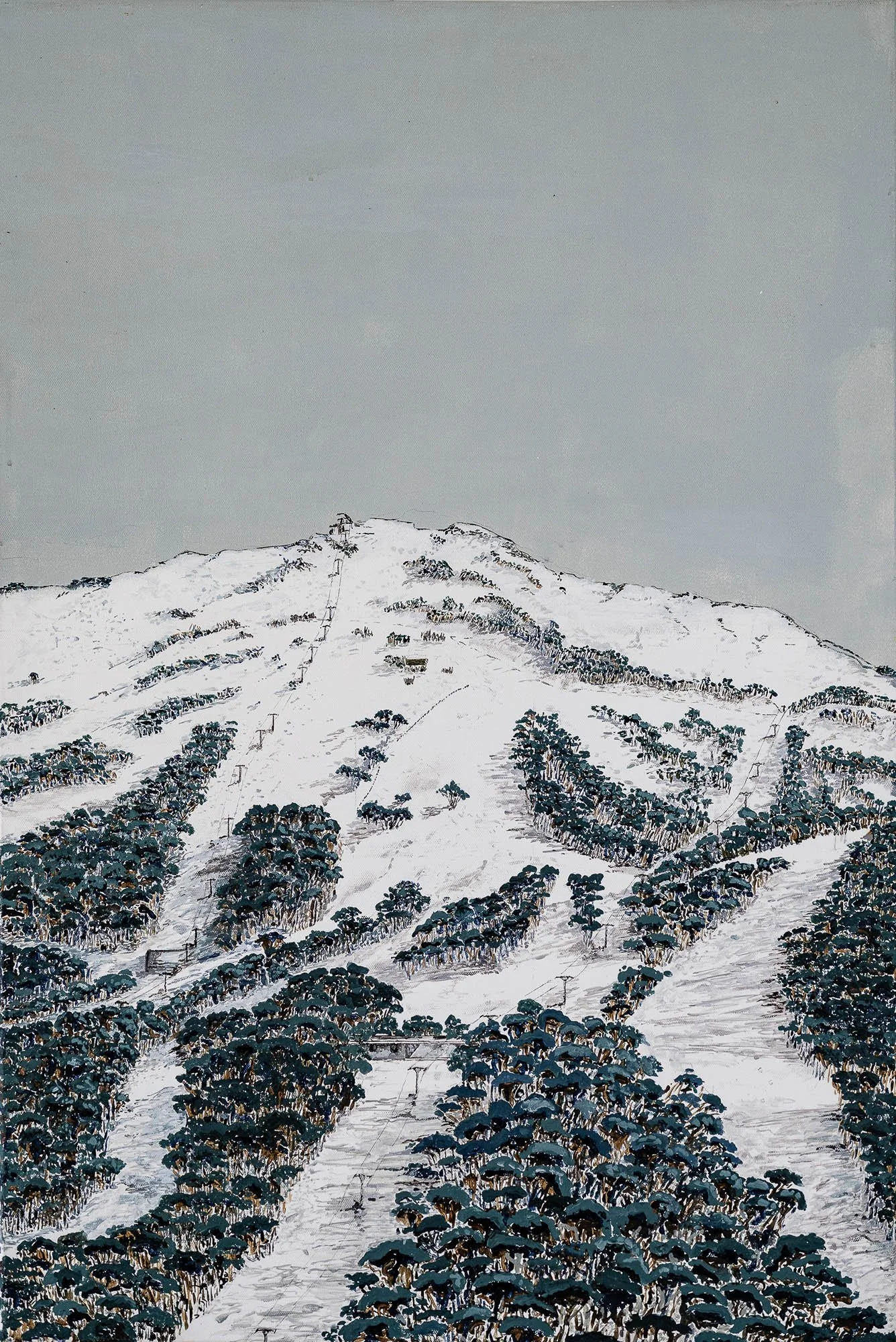 Work 88:  Thredbo 2
2018
acrylic on canvas
90 x 60 cms