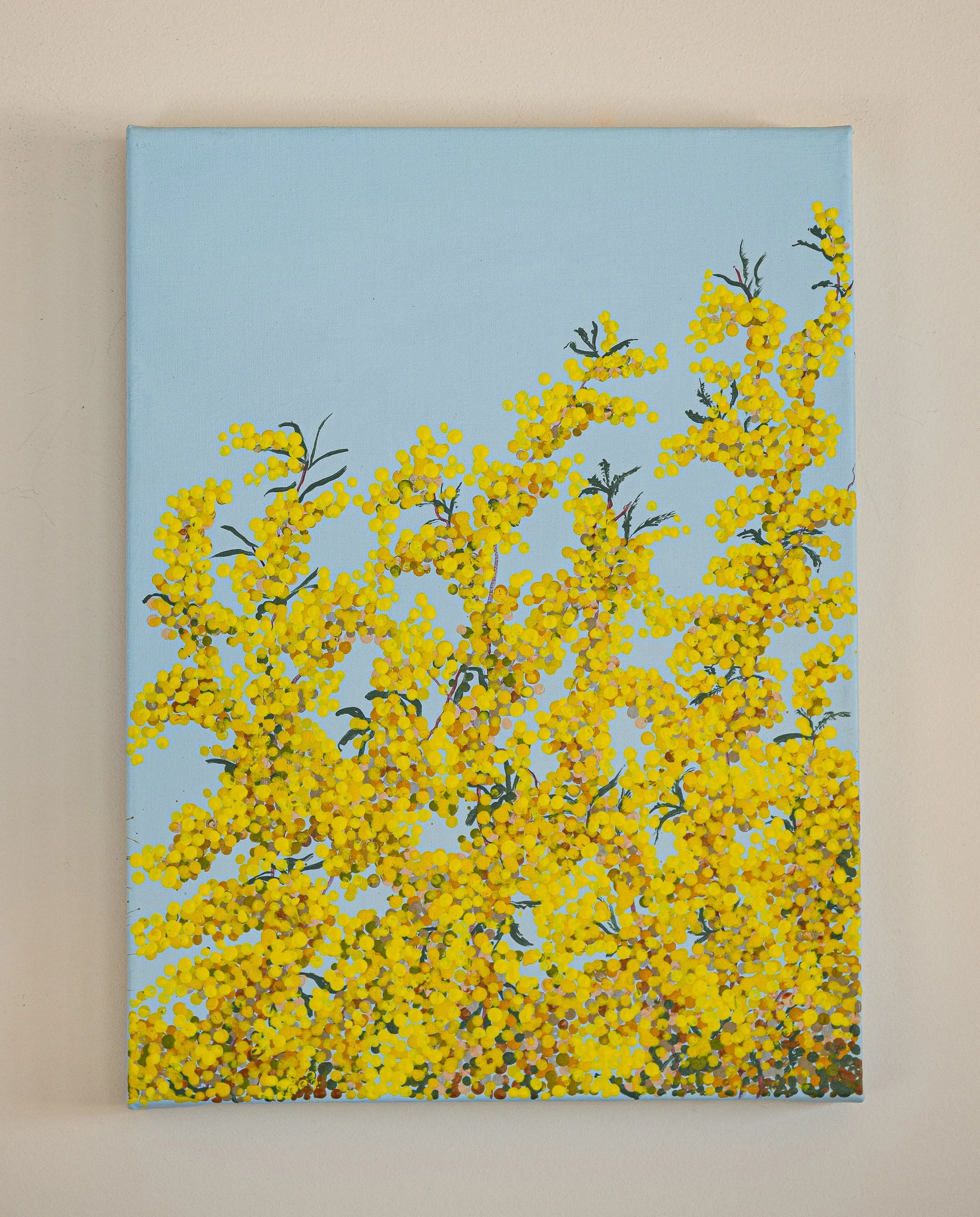 Work 160:  Wattle 3.  2020.   41 x 31 cms.