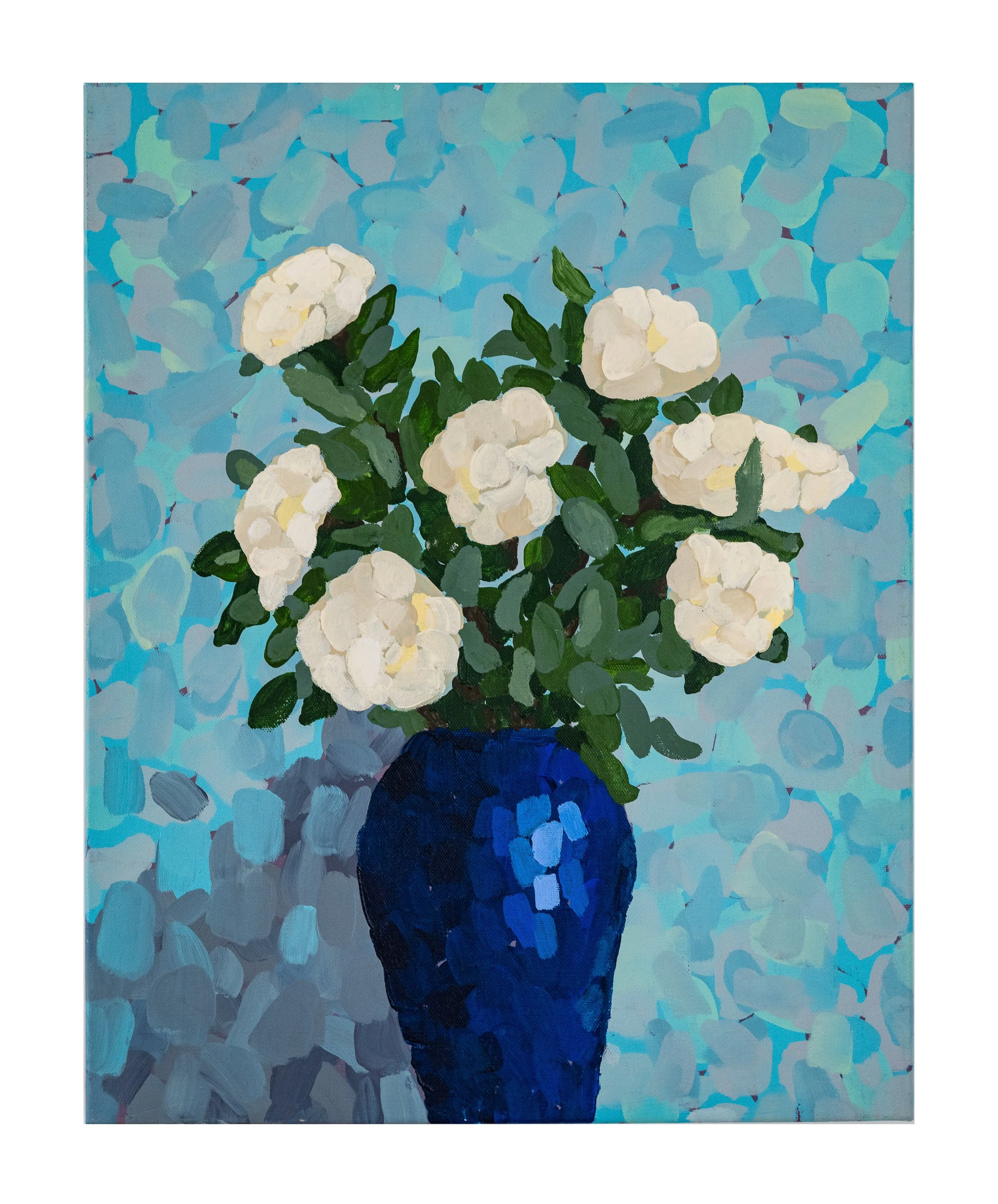 Work 76:  Gardenia 3.  2018.   51 x 40 cms.