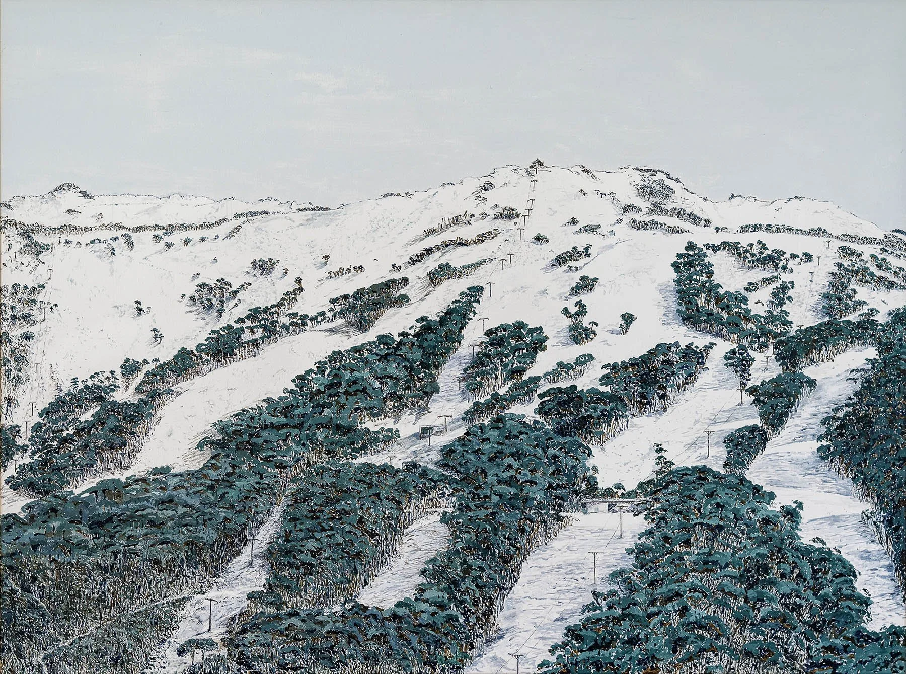 Work 104:  Thredbo 3
2018
acrylic on canvas
92 x 122 cms