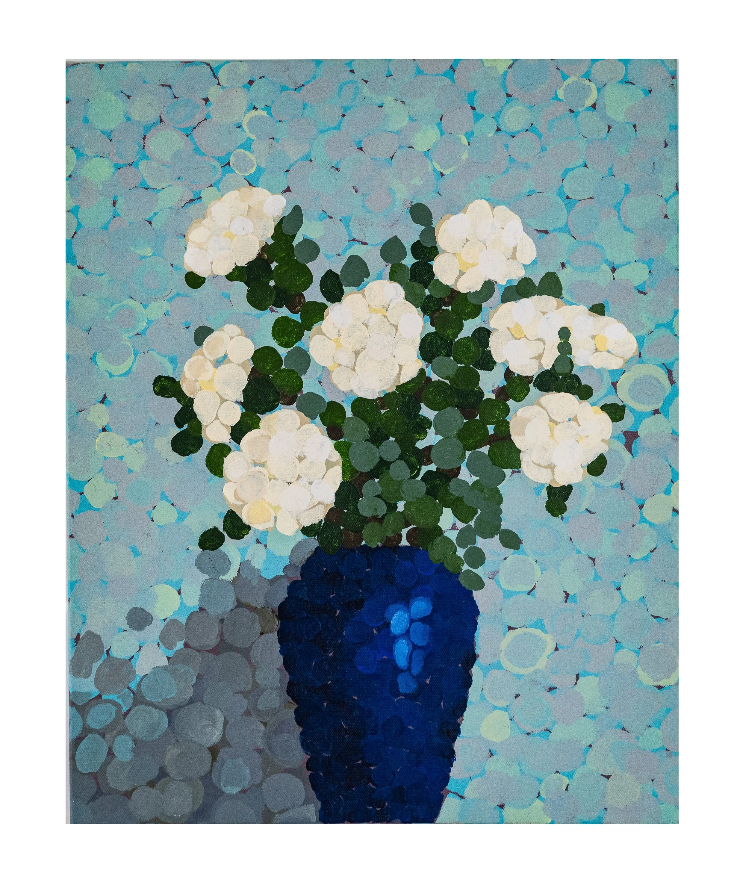 Work 75:  Gardenia 2. 2018.   51 x 40 cms.