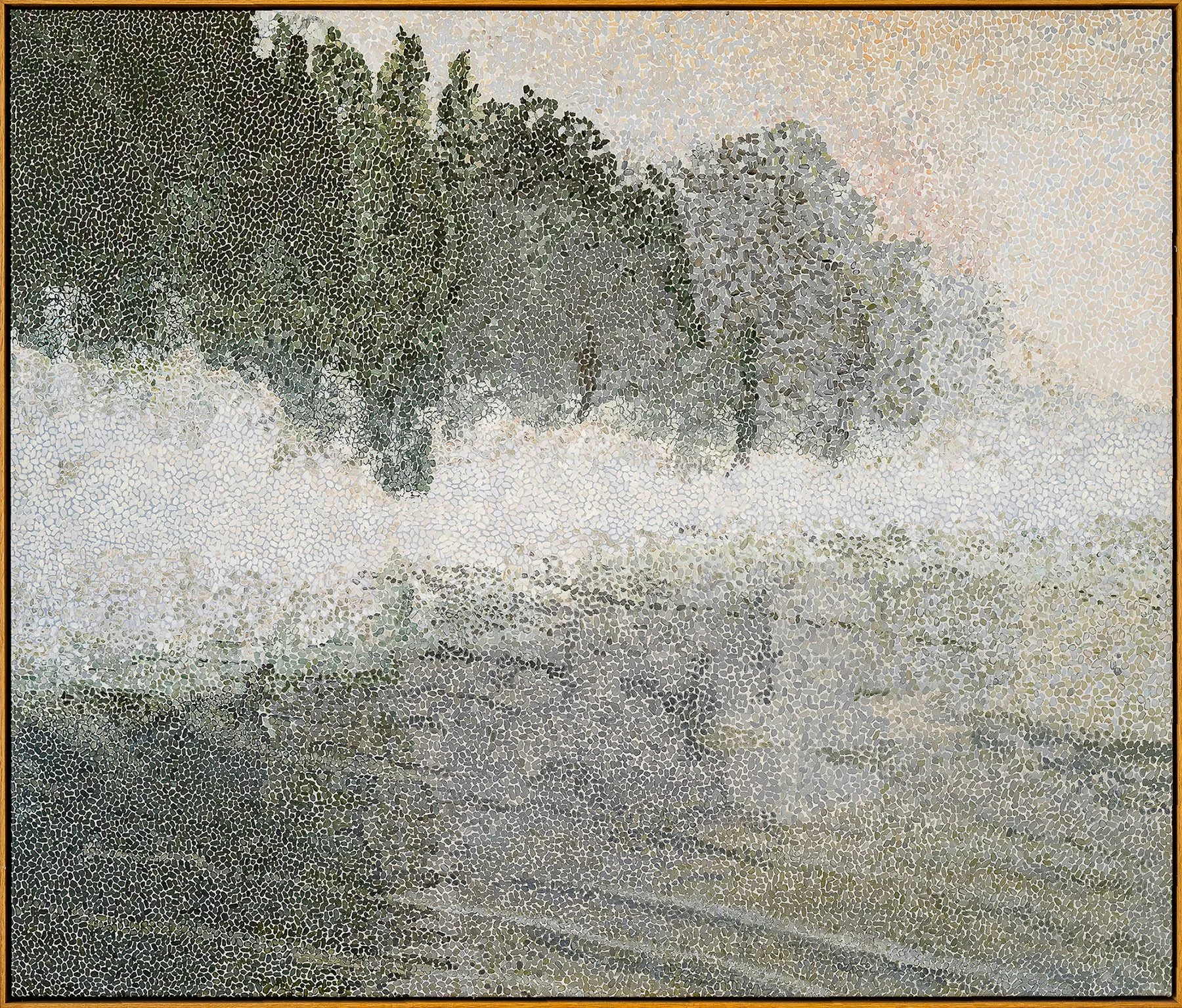 Work 37:  Fog on The River
2017
acrylic on canvas
124 x 148 cms