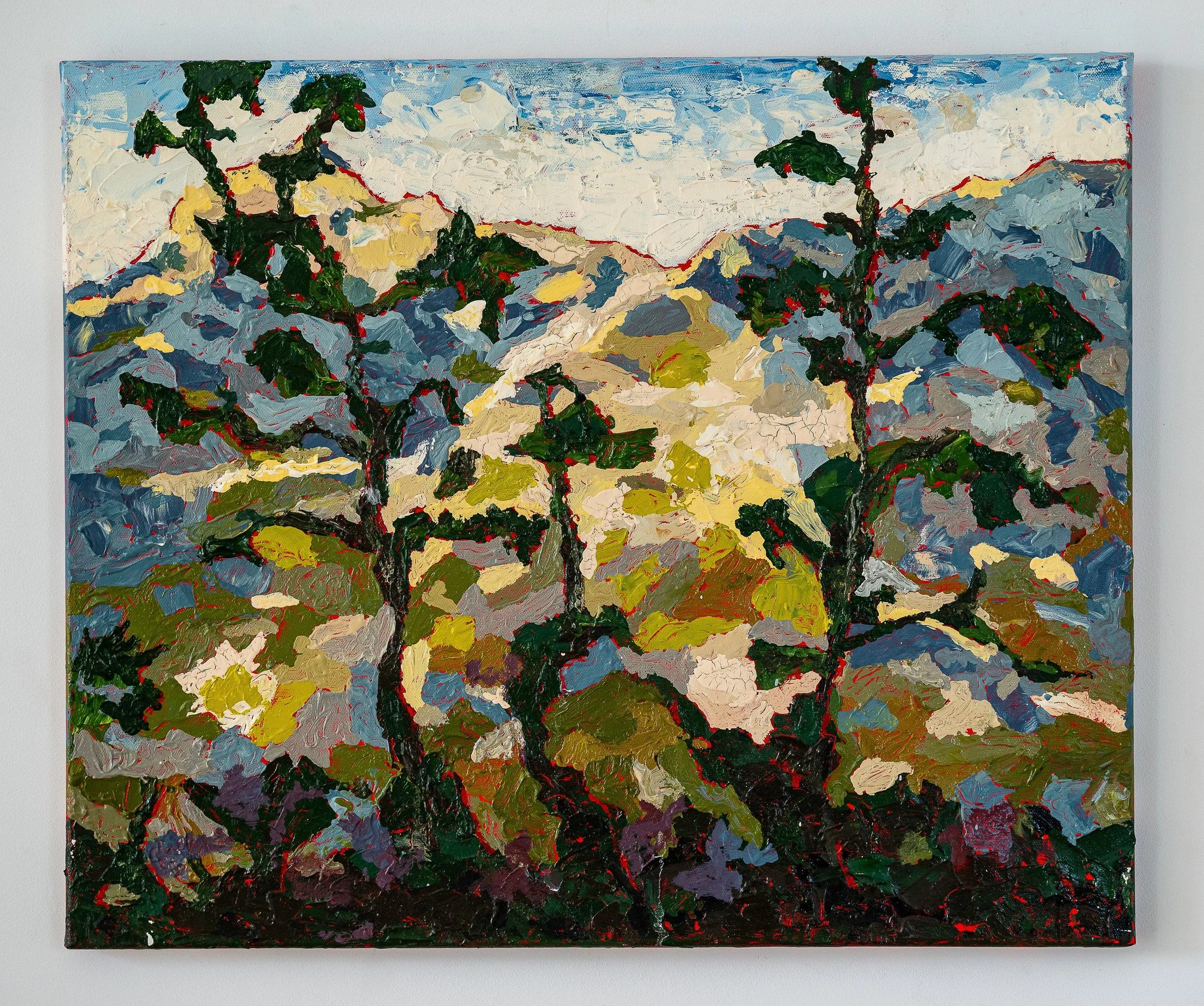 Work 51:  European Mountain.  2017.   61 x 76 cms.