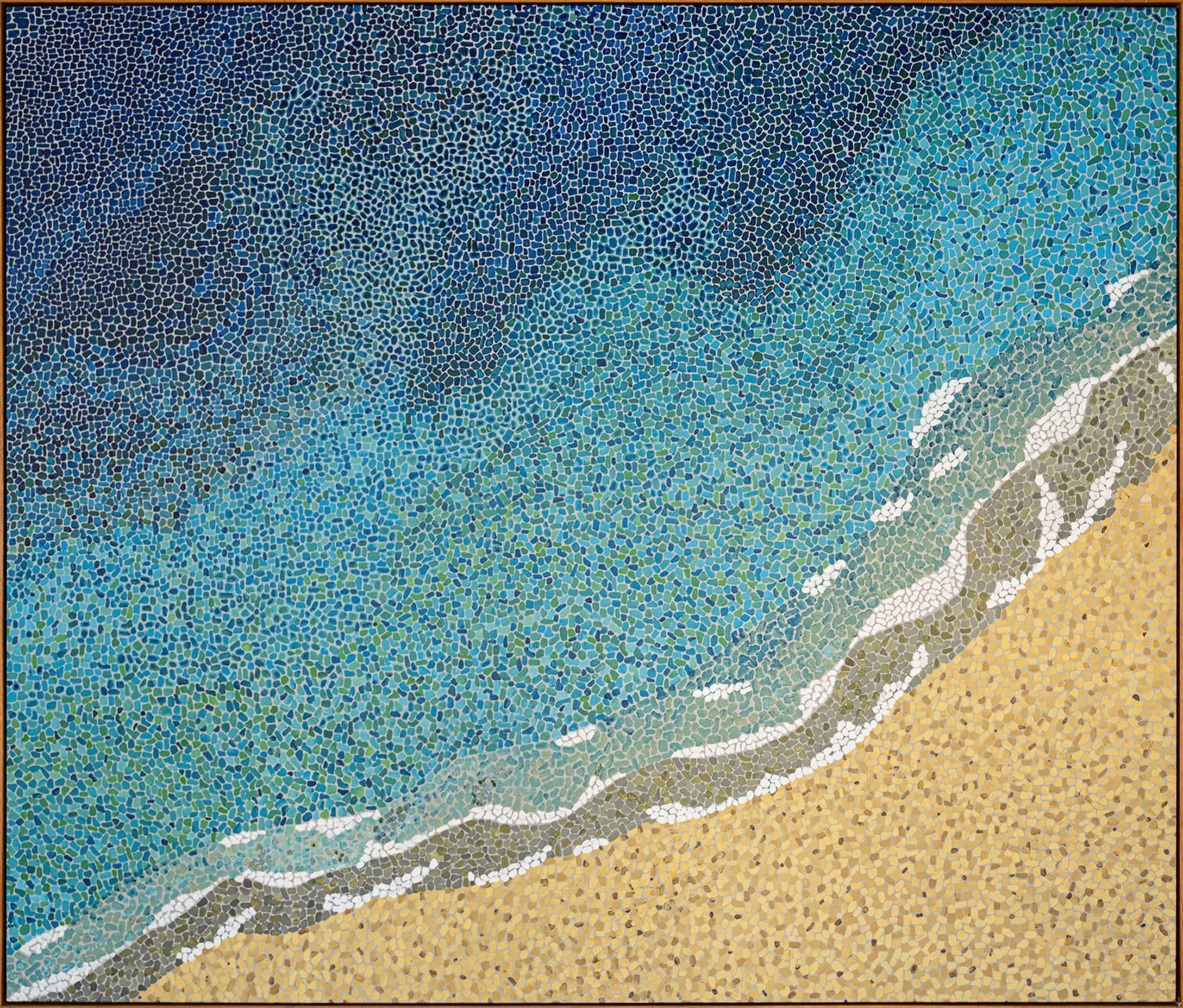 Work 5:  Wide Ocean  
2016    
acrylic on canvas
180 x 210 cms