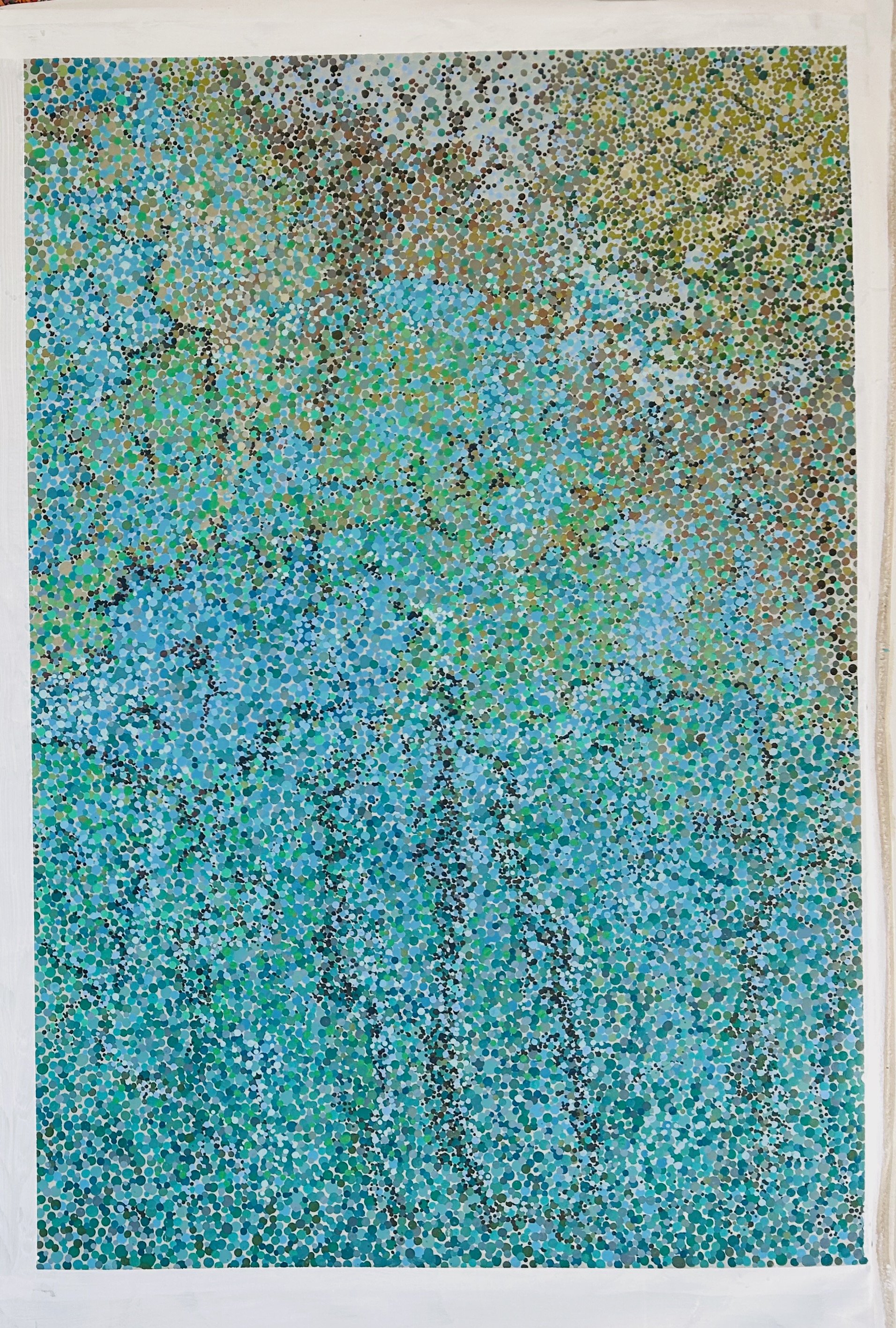 Work 261:  Reef - West. 2025.   145 x 99 cms.