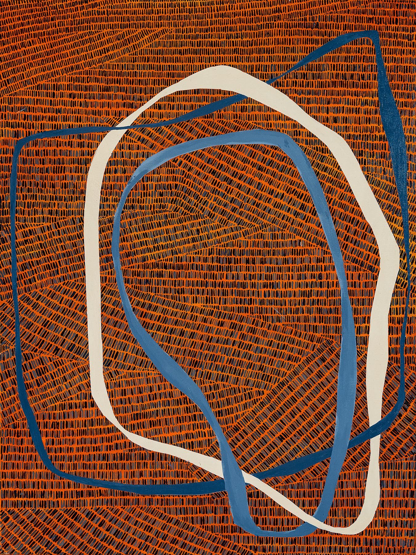 Work 107:  Mobius 1
2018
acrylic on canvas
102 x 76 cms