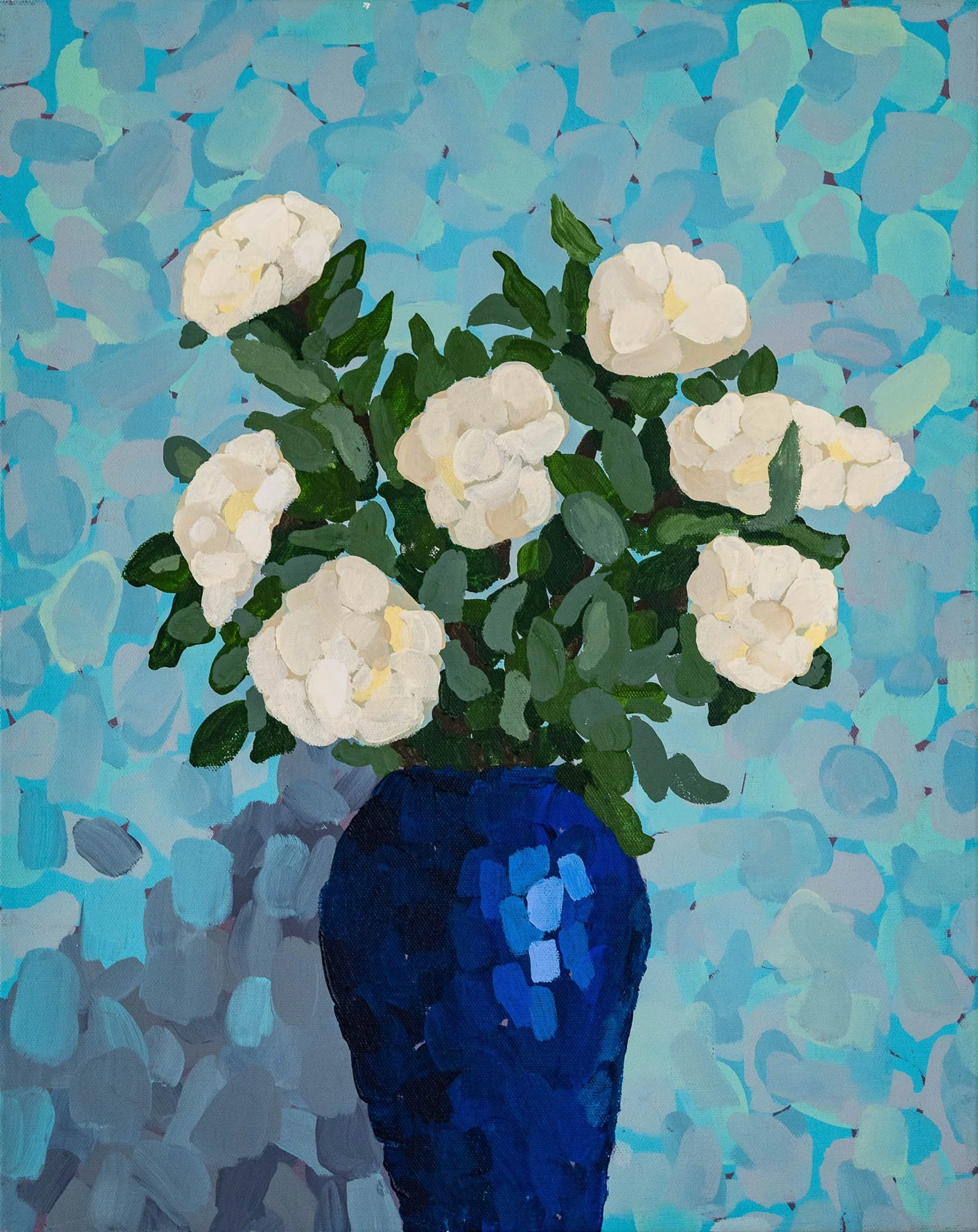 Work 76:  Gardenia 3
2018
acrylic on canvas
51 x 40 cms