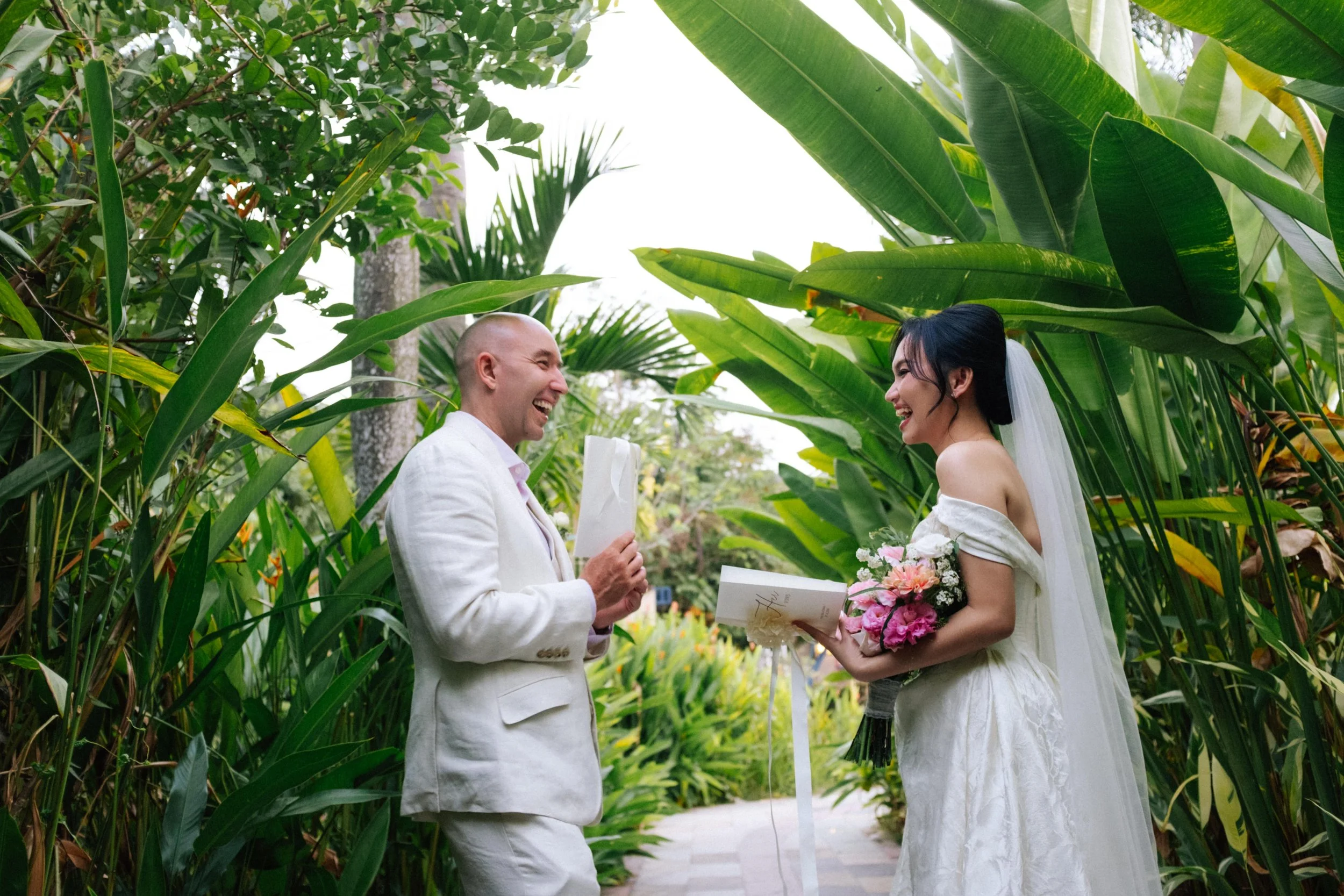 Hà & Daniel | Intimate British-Vietnamese Wedding at LA Garden & Private Home