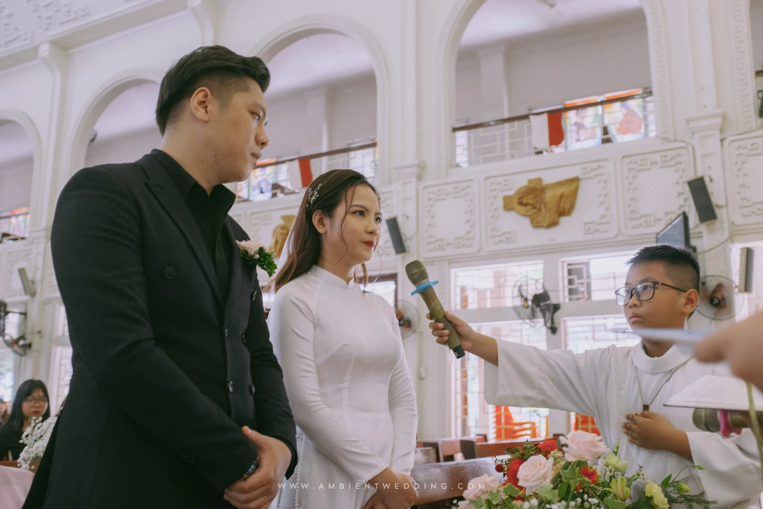 Nhung & Nguyên, Church Wedding Ceremony in Sài Gòn — Pham Si Luan Photography (37)