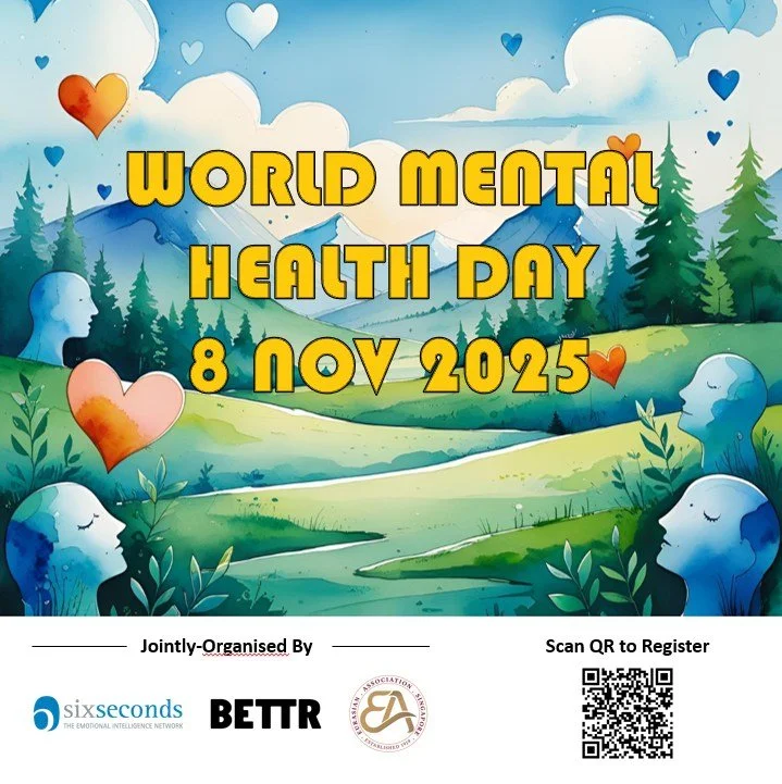 Join our World Mental Health Workshop 2025 this November to explore practical ways to strengthen relationships at home, with friends, and at work. 
 
Led by expert facilitators from Six Seconds and Bettr Group, you’ll gain tools to improve comm