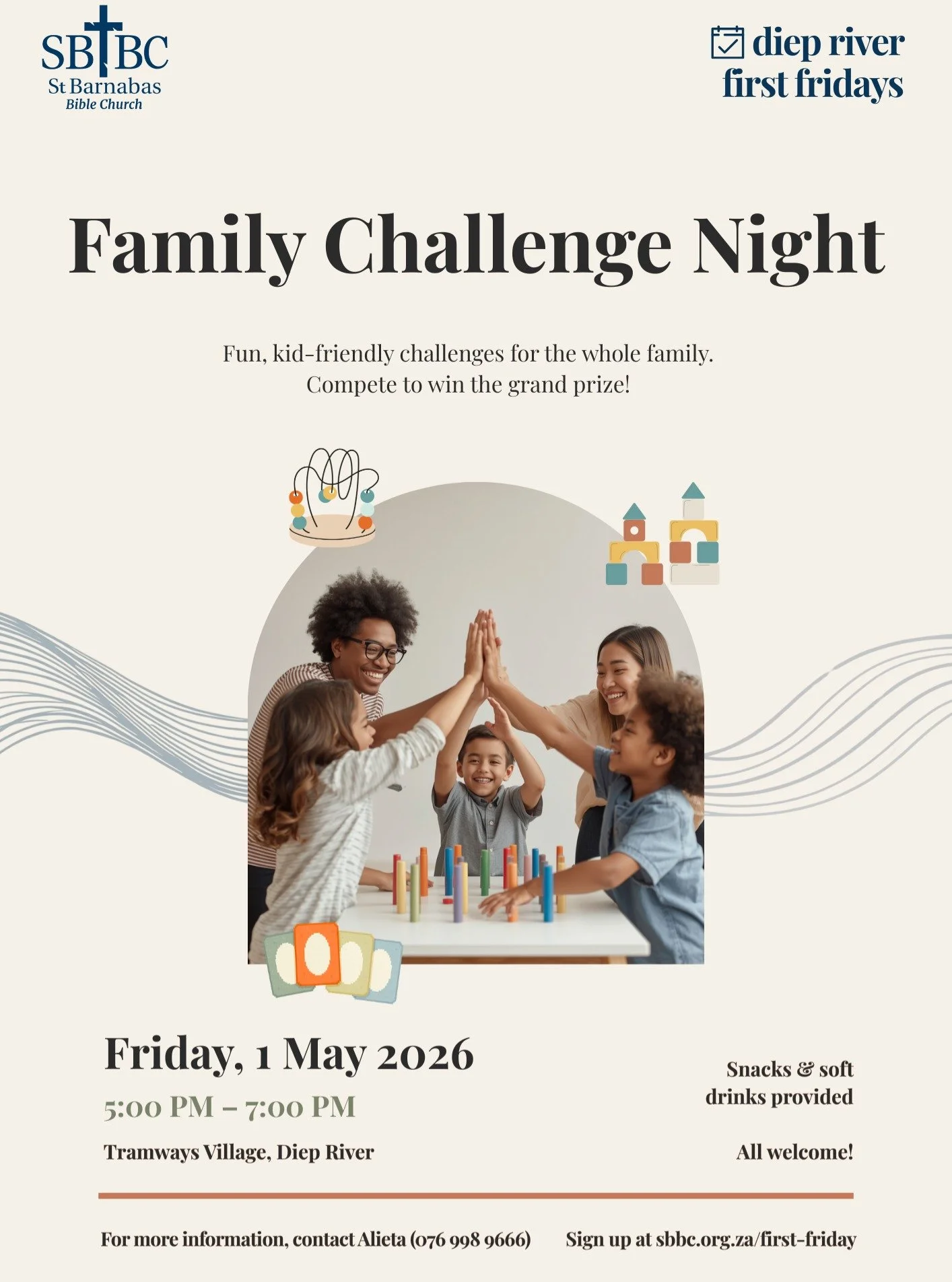 Life was meant to be lived together.

Join us for a kid-friendly games night&mdash;an evening of fun competition, laughter, and shared time as a community. All welcome!

Friday 1 May &bull; 5-7pm