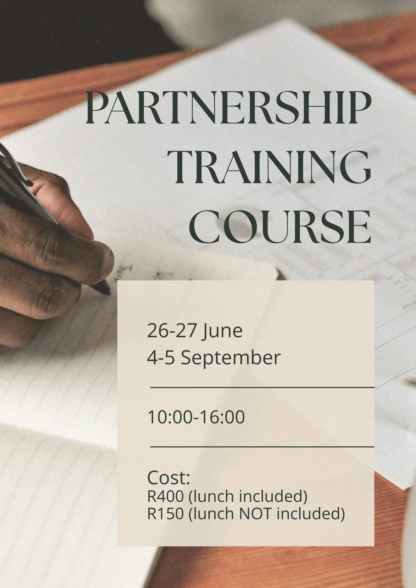 Partnership Training Course — St Barnabas Bible Church