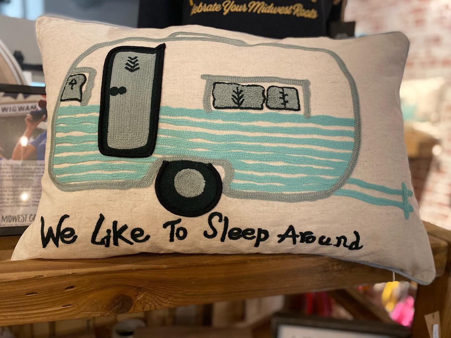 It&rsquo;s camping season!!!

This pillow cracks me up. I had to have it in our lil camper.

If you need one too&hellip;

Here 10-4 today 😉

#campingseason #pillowobsession #crackmeup