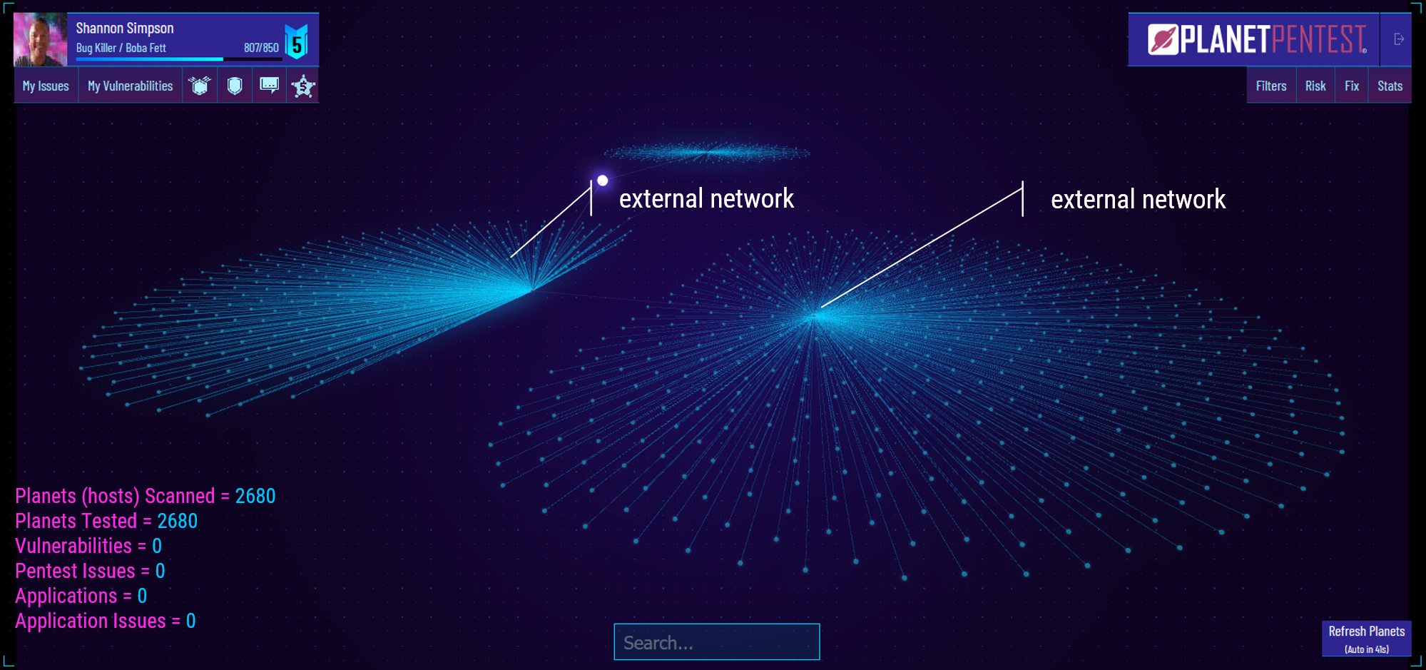Example 2: Large secure external network