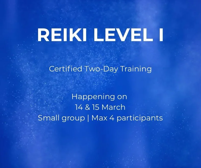 Reiki Level I training is happening on 14 &amp; 15 March.

A structured, recognised two-day training designed to give you strong foundations and the confidence to practise.

Small group. Properly taught. Intentionally paced.

If you&rsquo;ve been cur