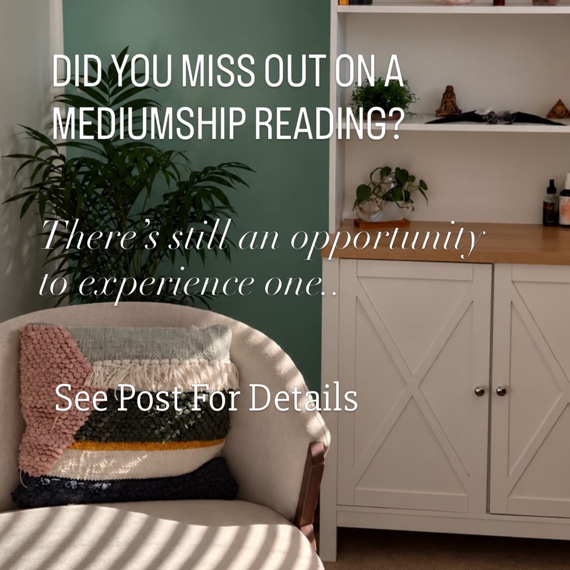 My November calendar is now open for bookings!

I&rsquo;ve completed my initial complimentary mediumship practice readings, and I&rsquo;m so grateful to everyone who has been part of this next chapter of my learning and development.

For November, th