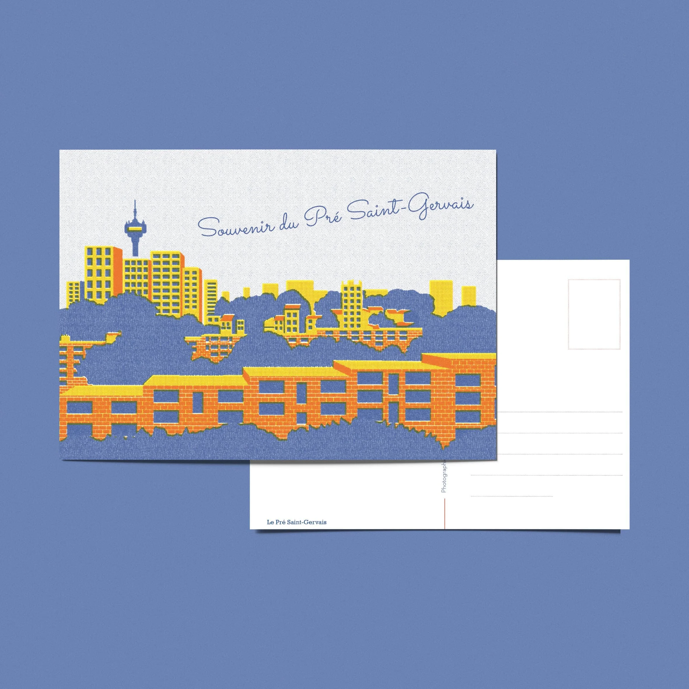 Carte postale, vue du Pré (épuisé)