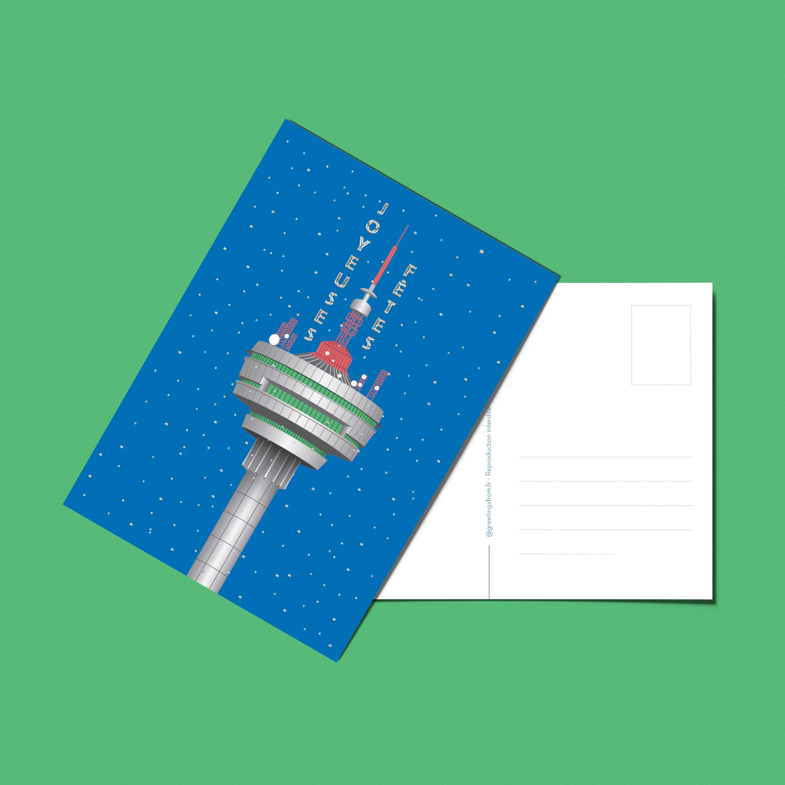 Carte de voeux, tour TDF