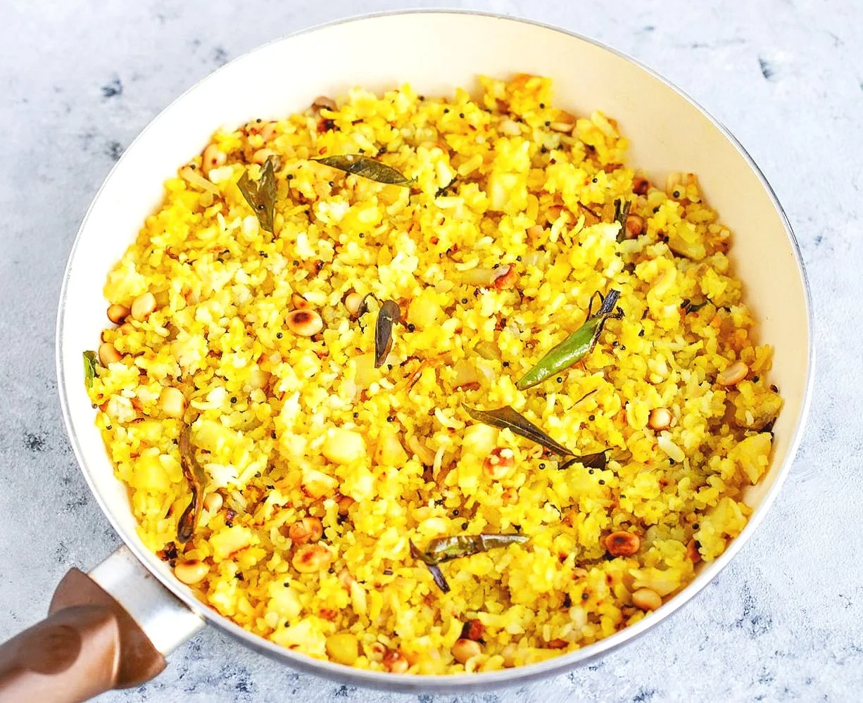 Poha - Rice flakes & vegetables